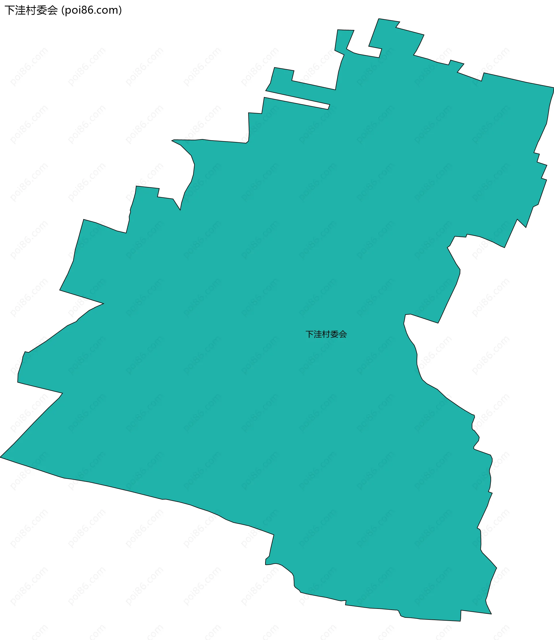 下洼村委会边界地图