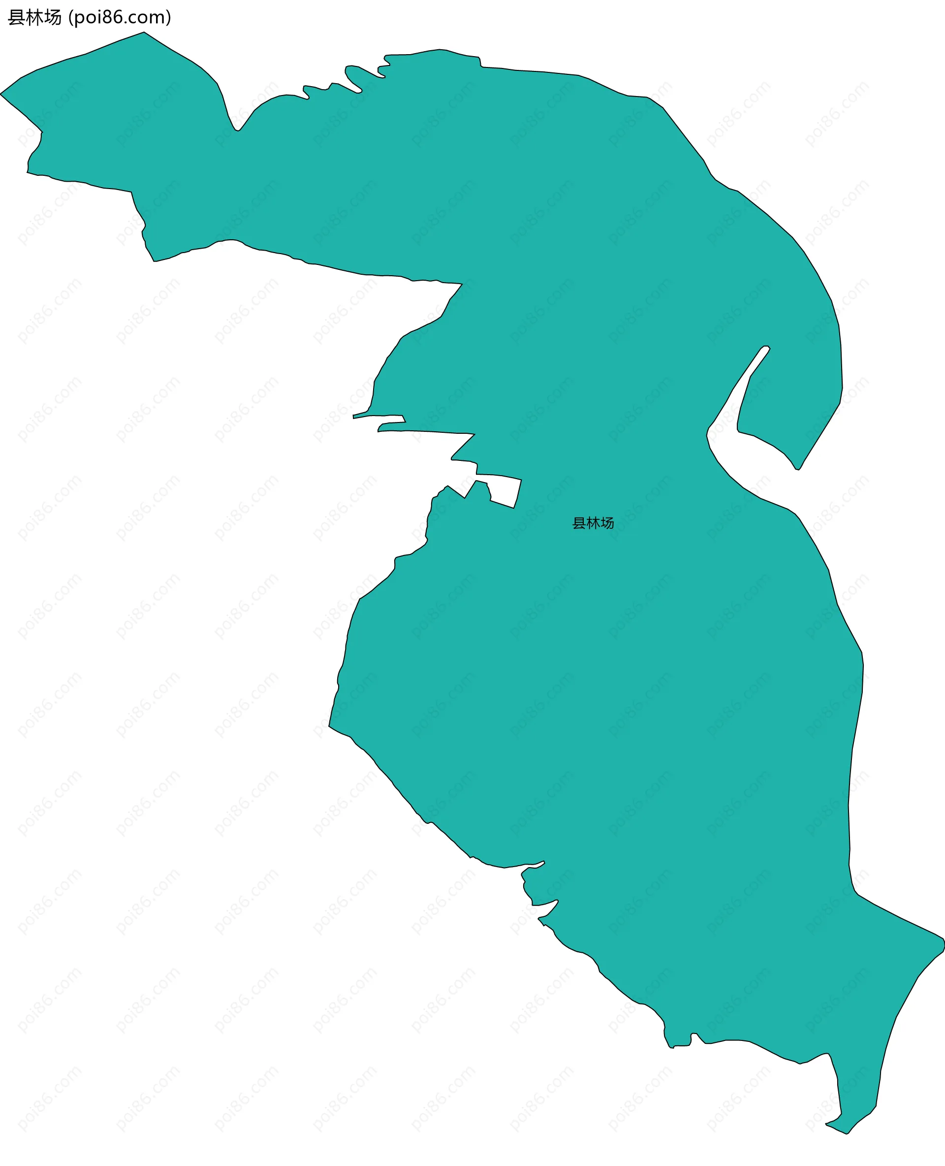 县林场边界地图