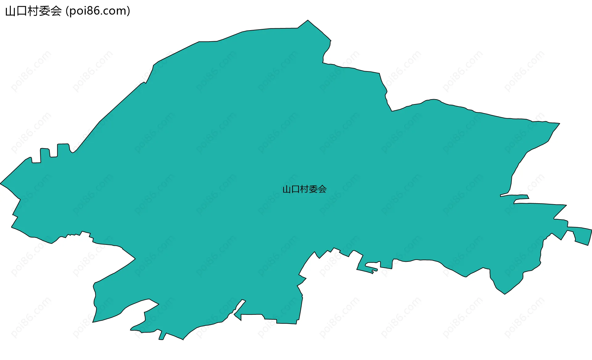 山口村委会边界地图