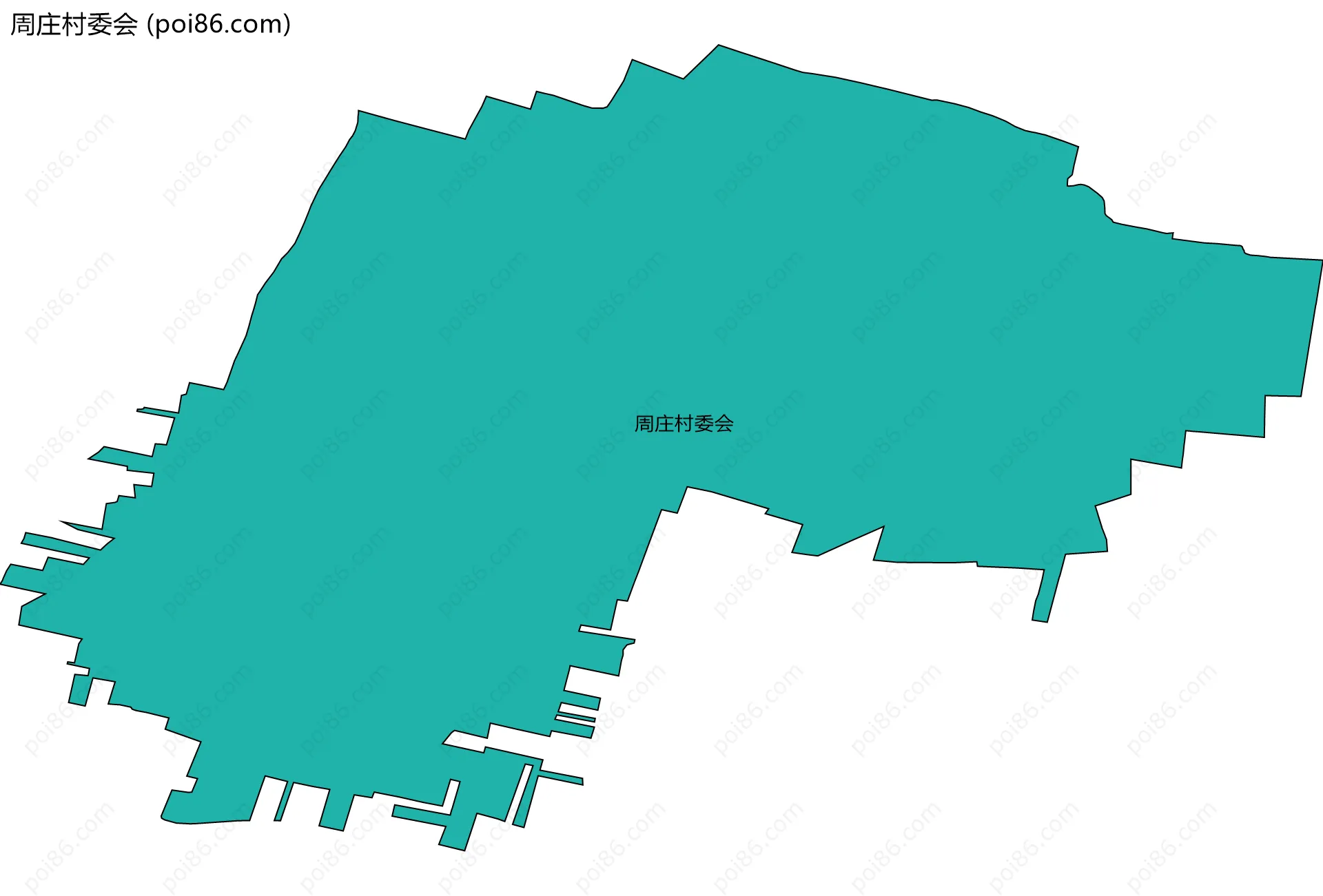 周庄村委会边界地图
