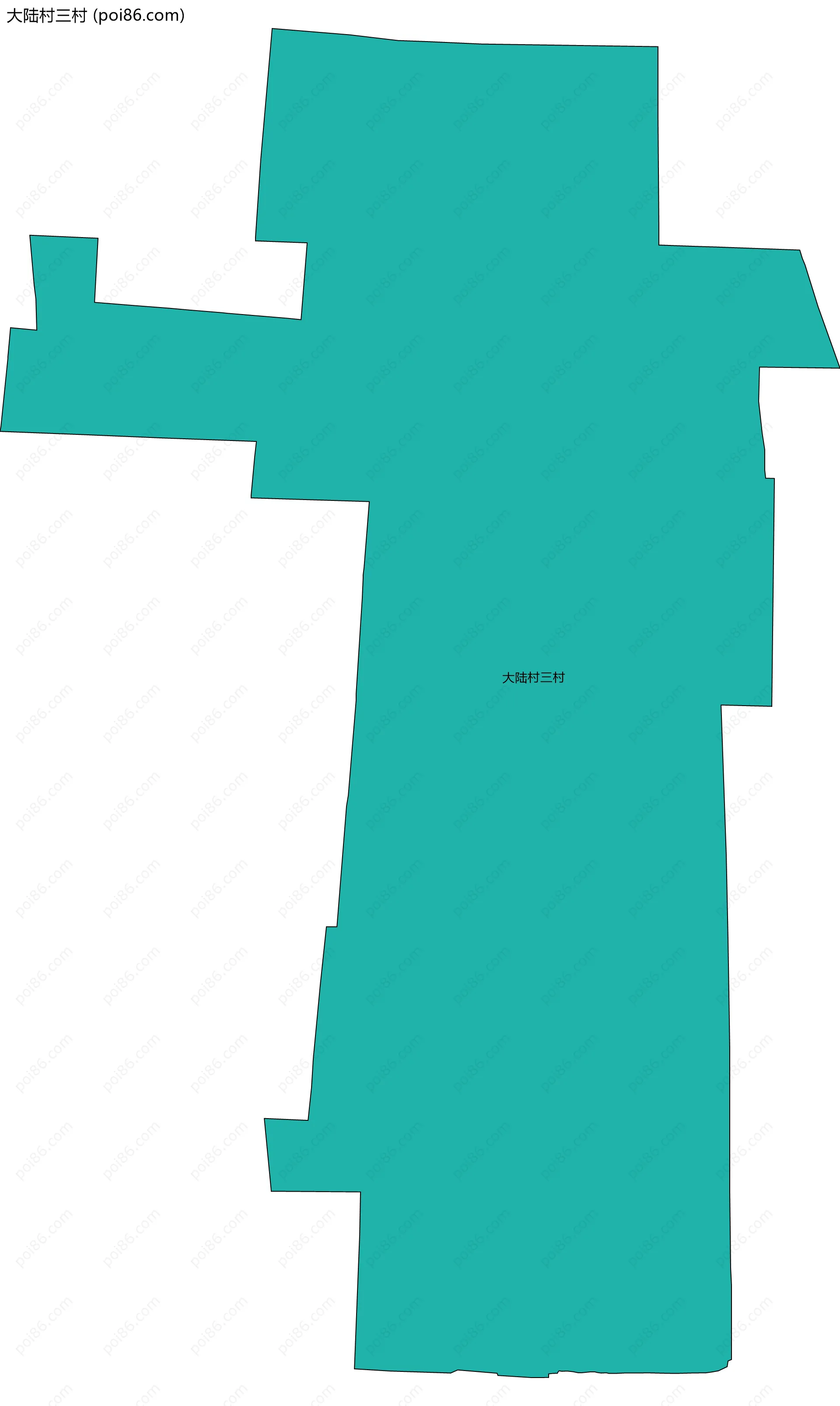 大陆村三村边界地图