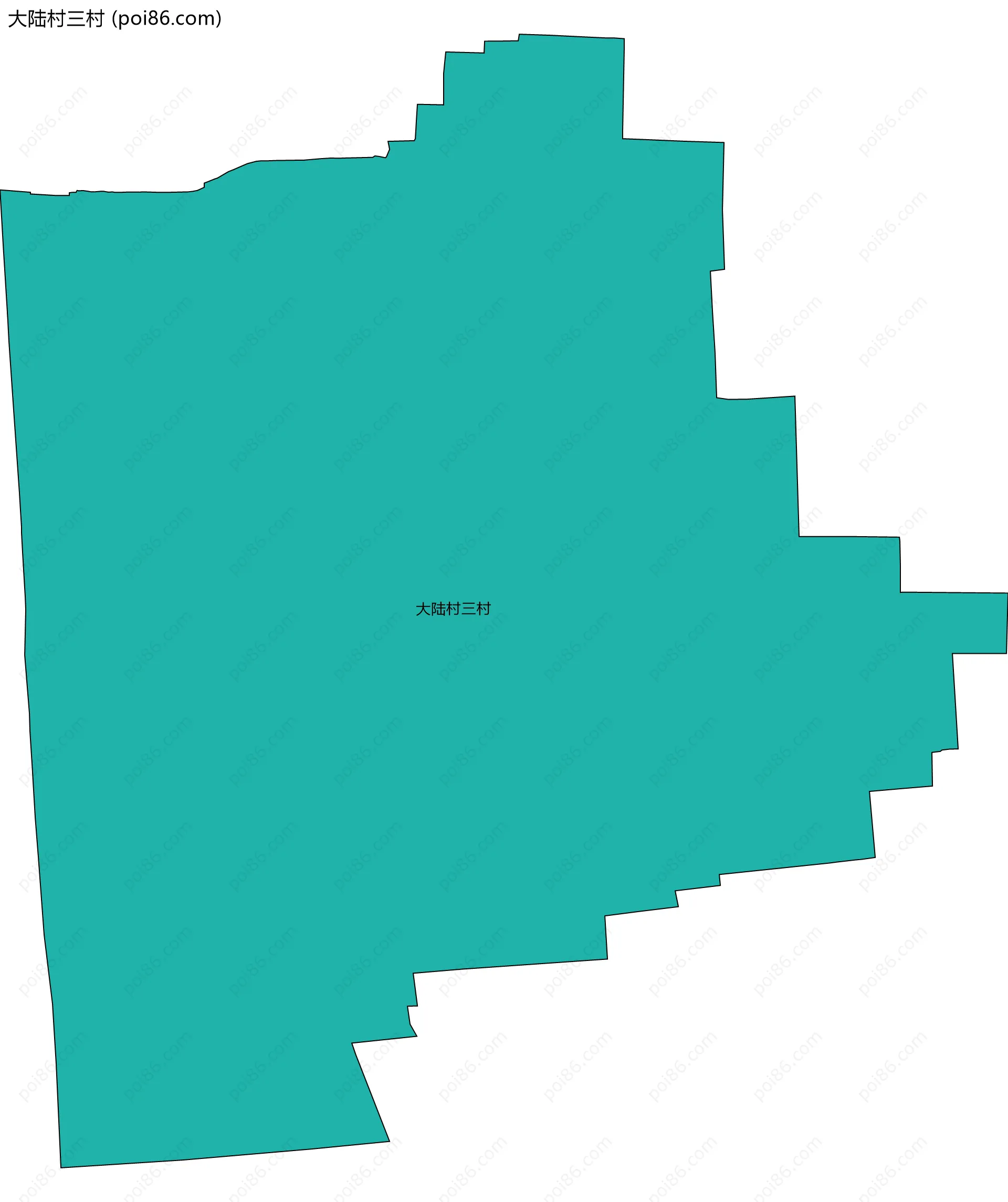 大陆村三村边界地图