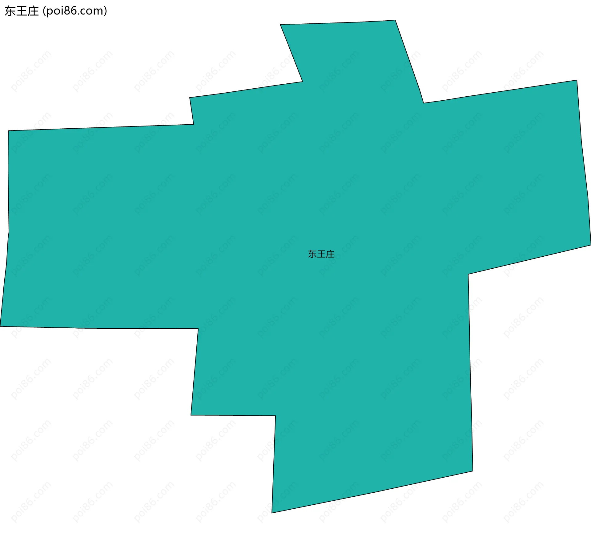 东王庄边界地图