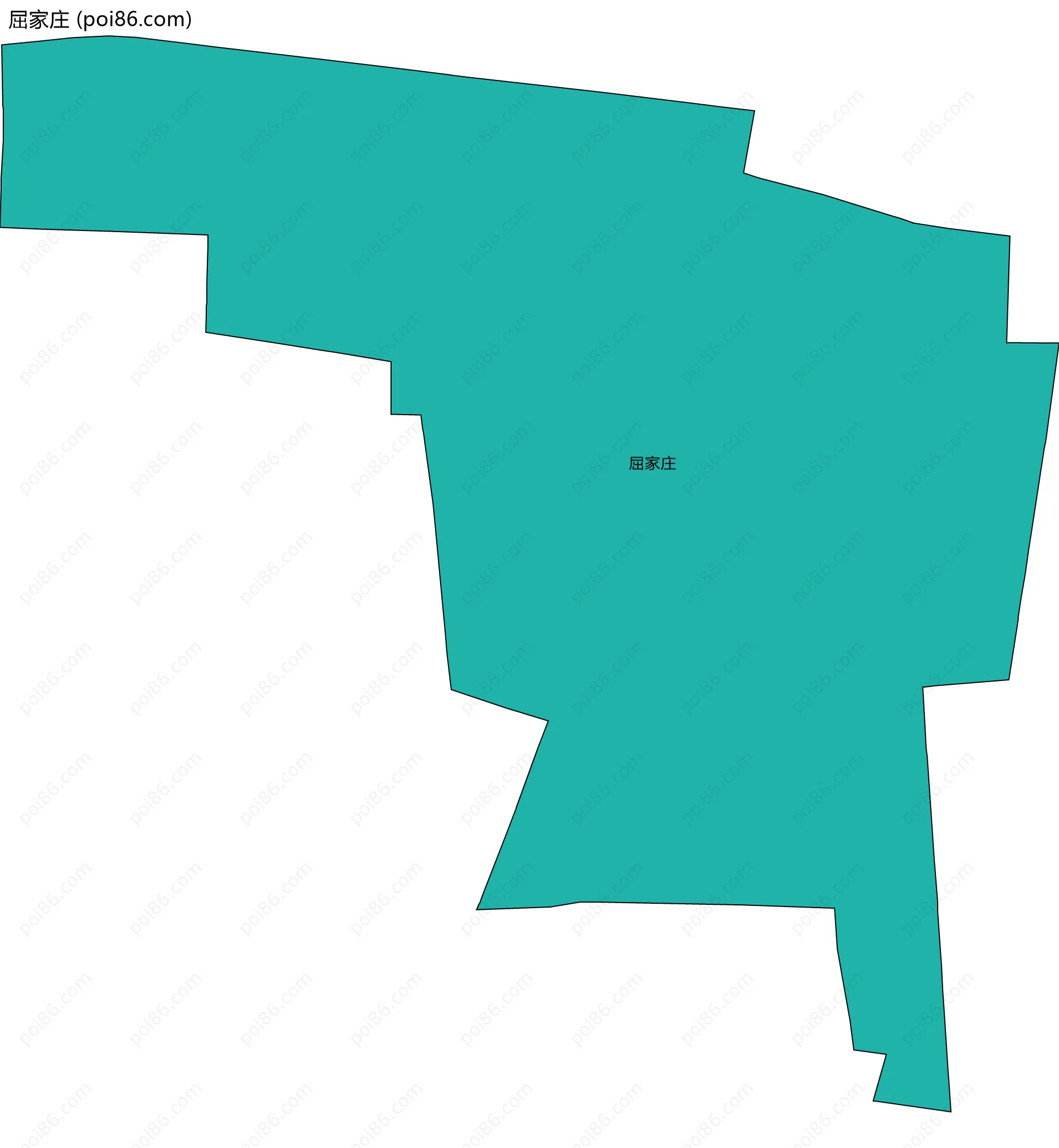 屈家庄边界地图