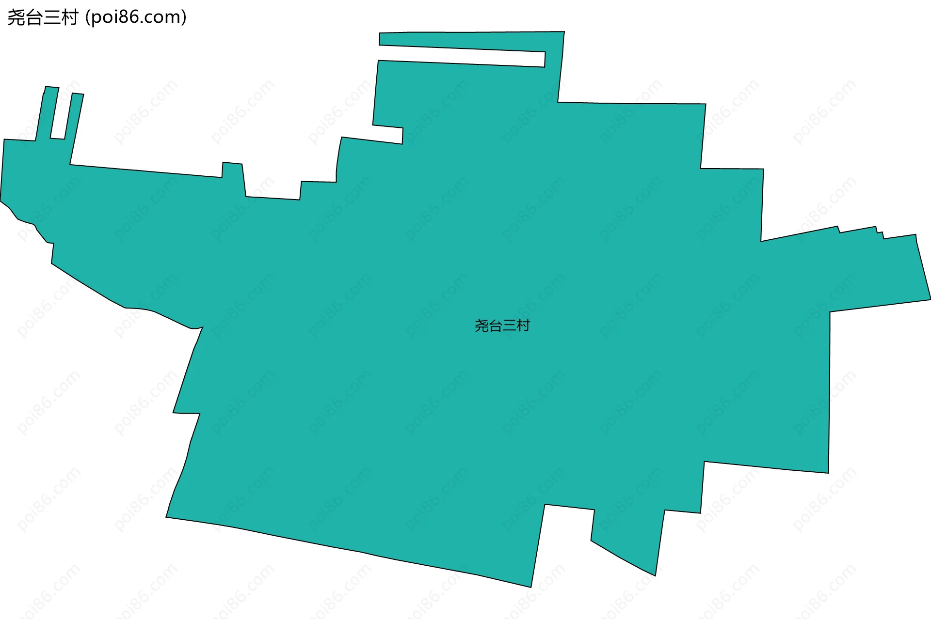 尧台三村边界地图