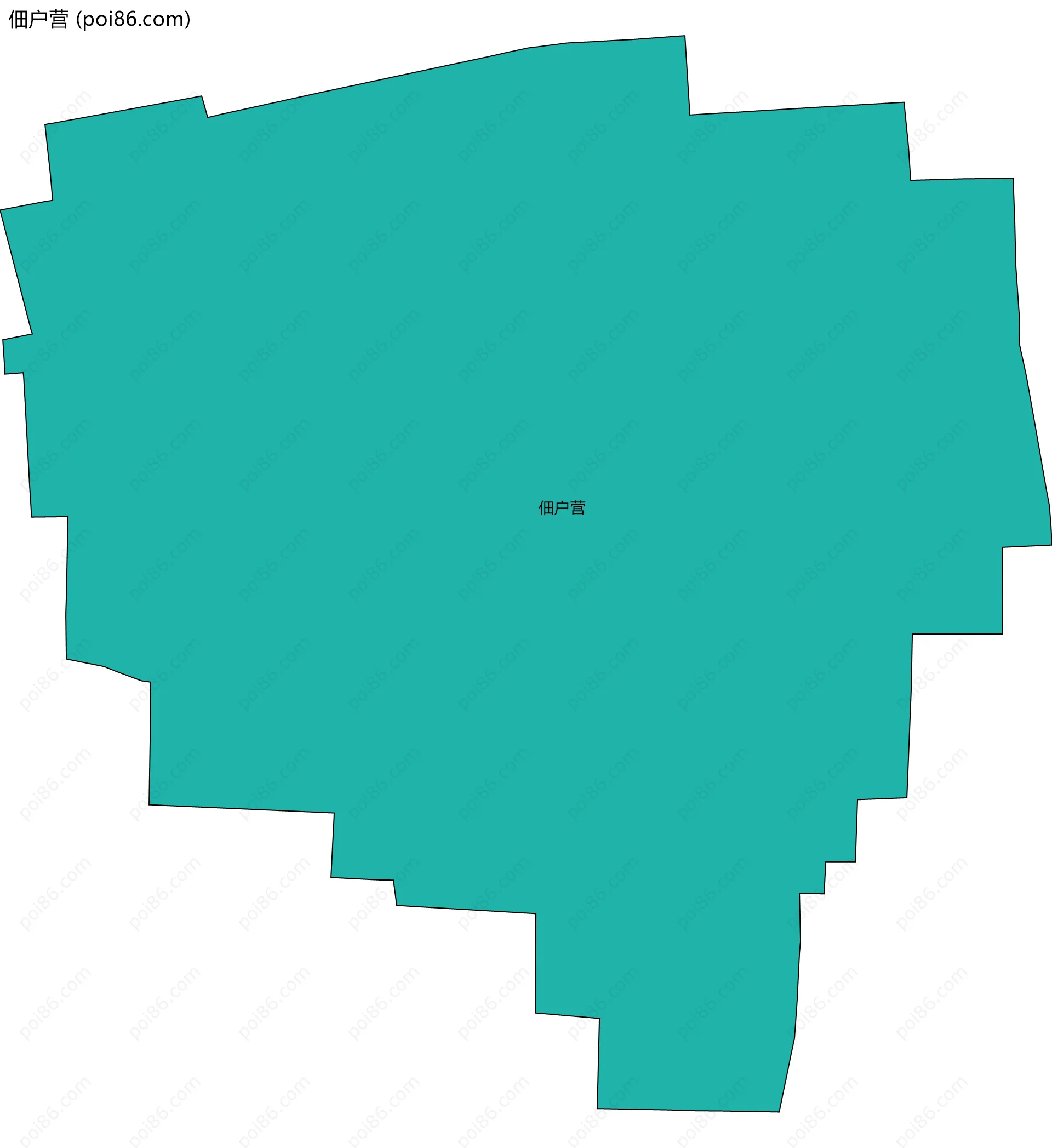 佃户营边界地图