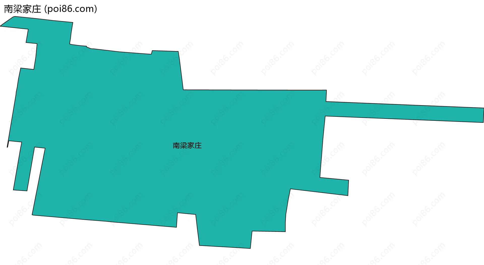 南梁家庄边界地图