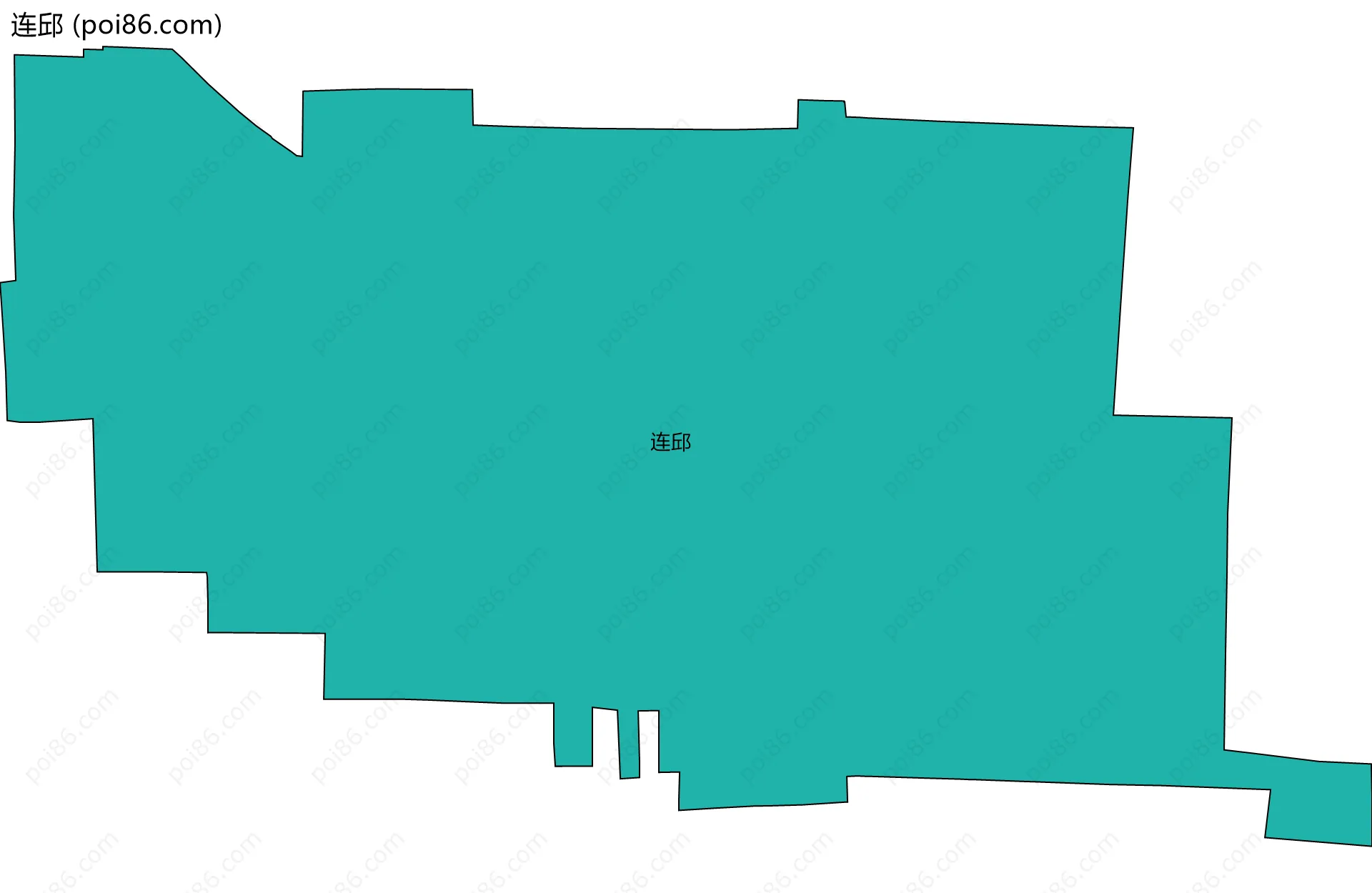 连邱边界地图