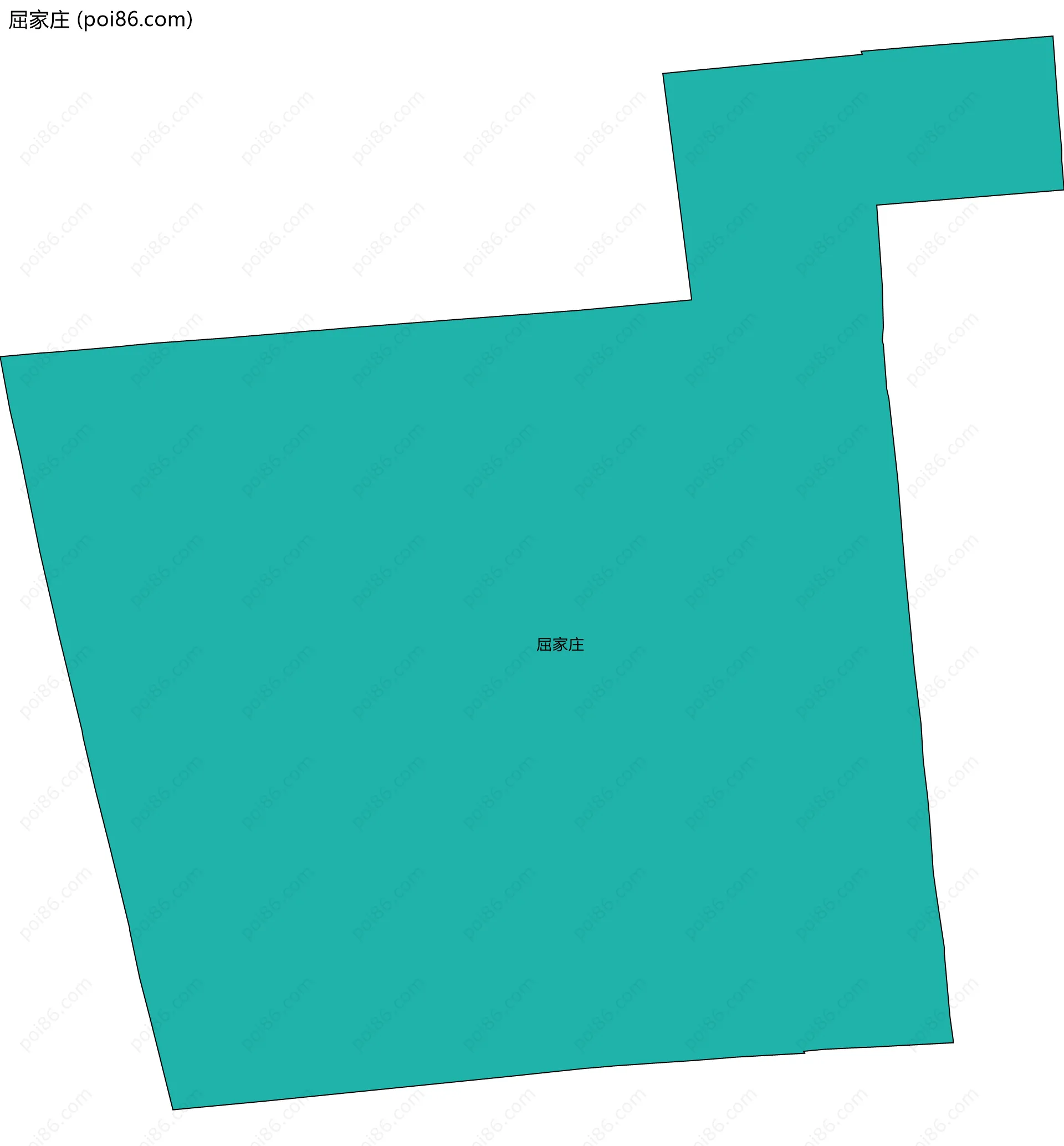 屈家庄边界地图