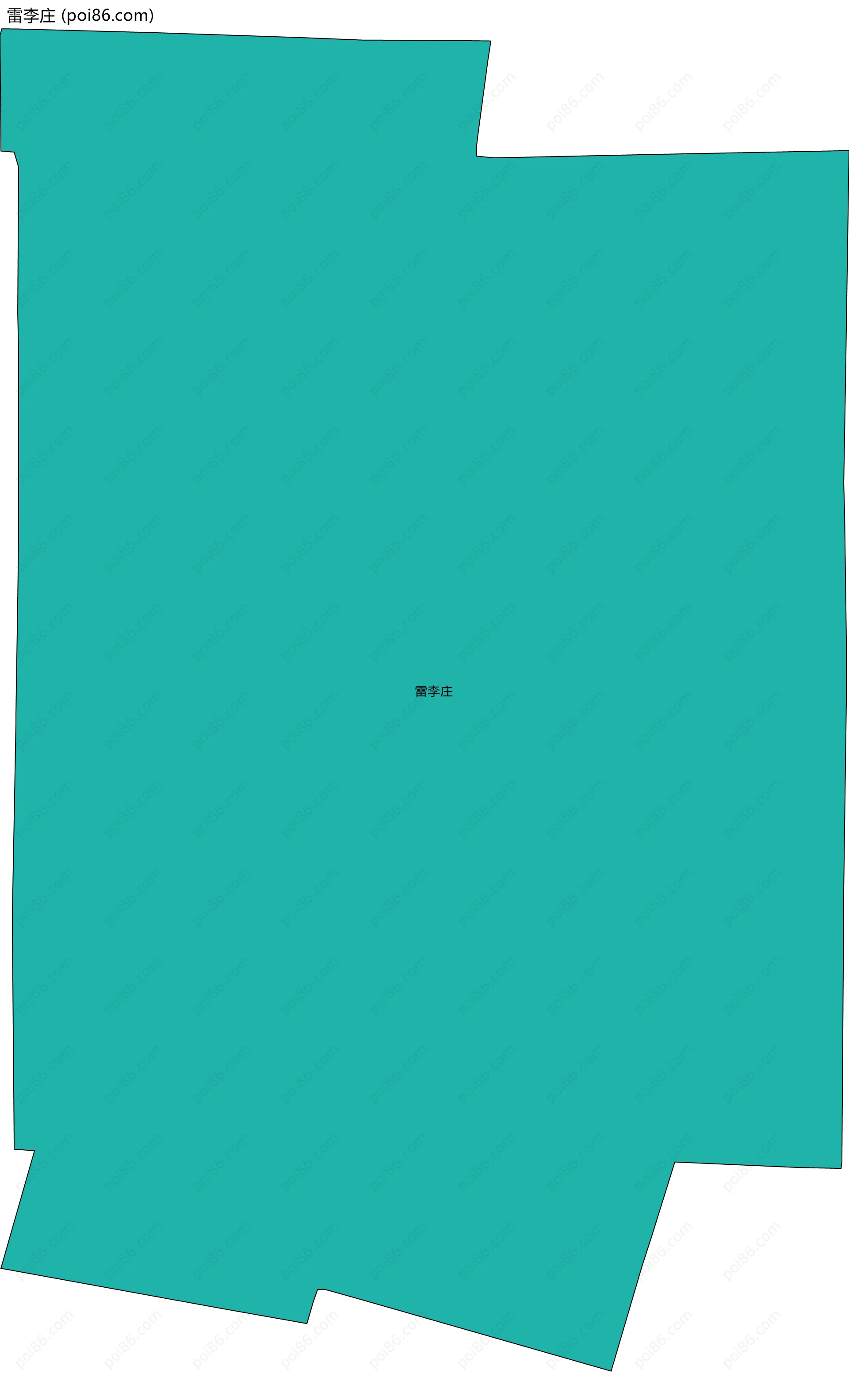 雷李庄边界地图