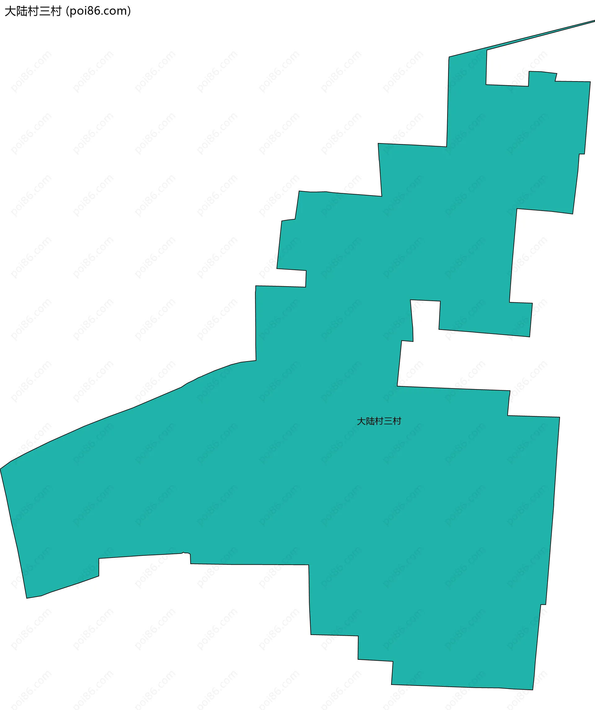 大陆村三村边界地图