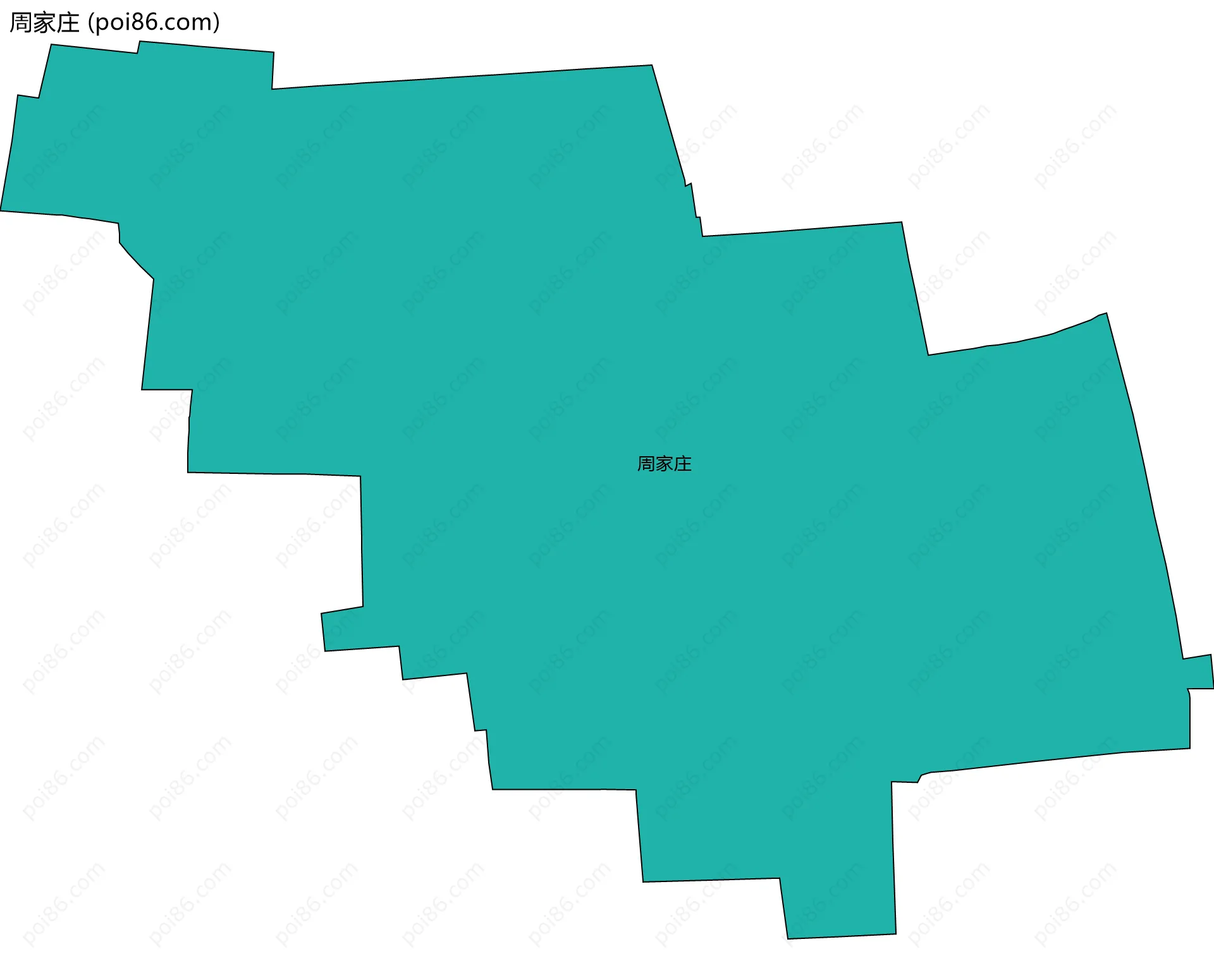 周家庄边界地图