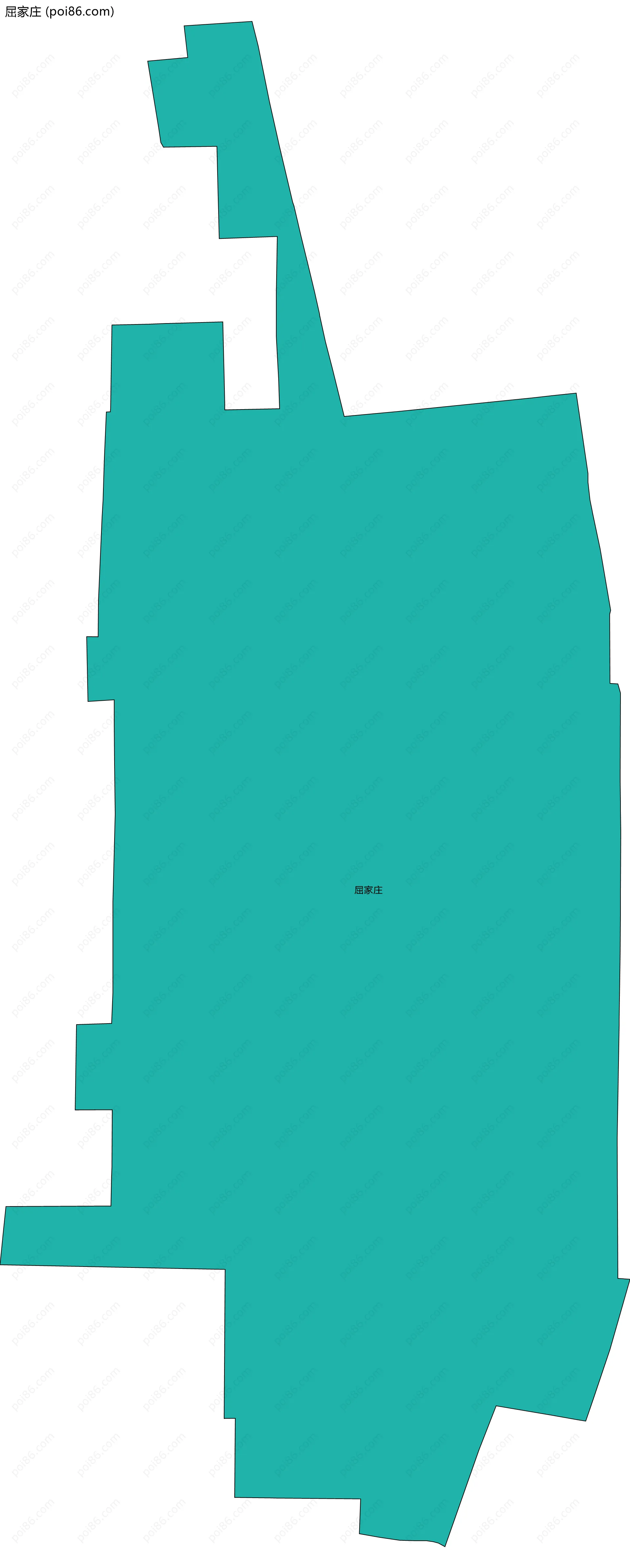 屈家庄边界地图