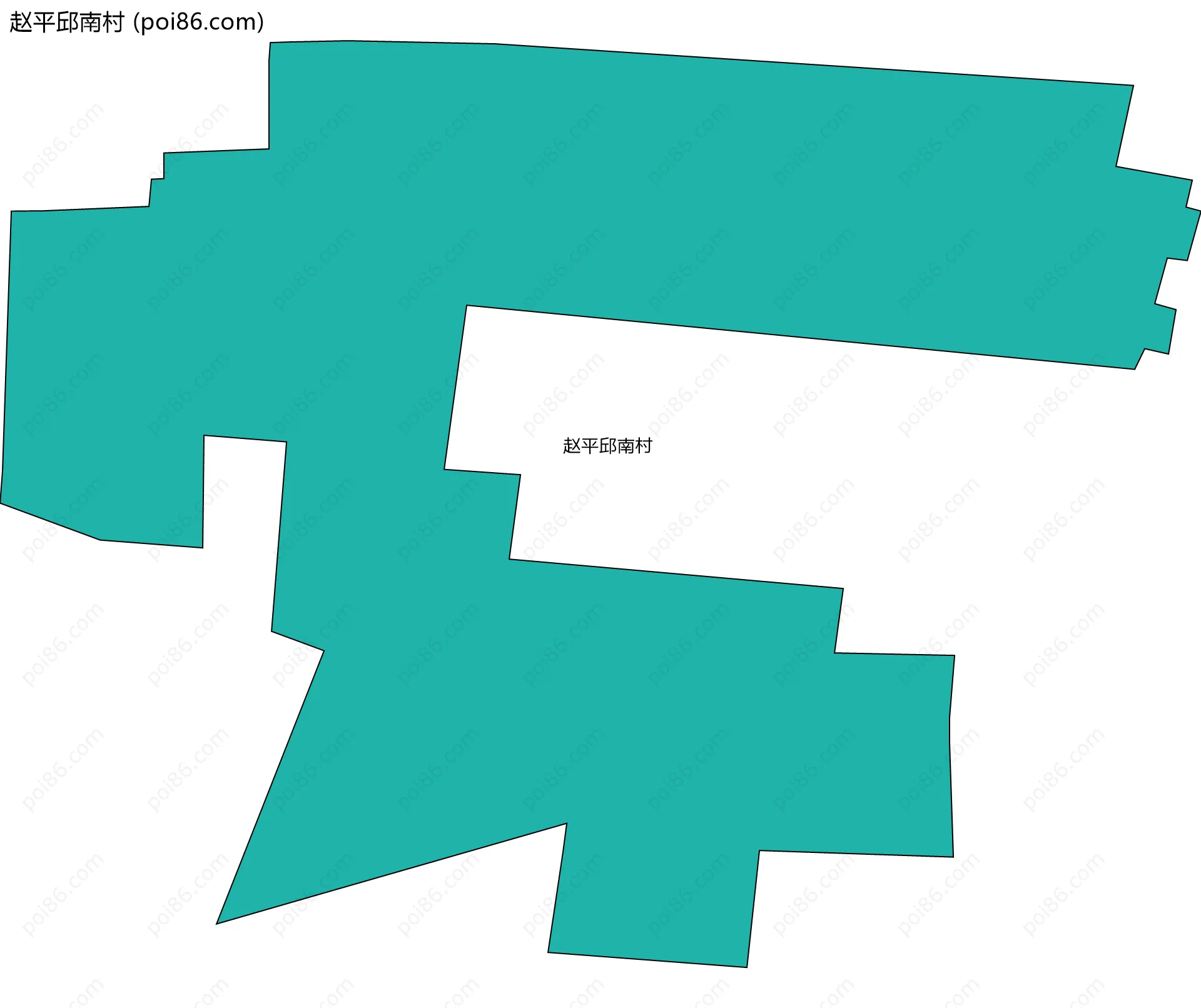 赵平邱南村边界地图