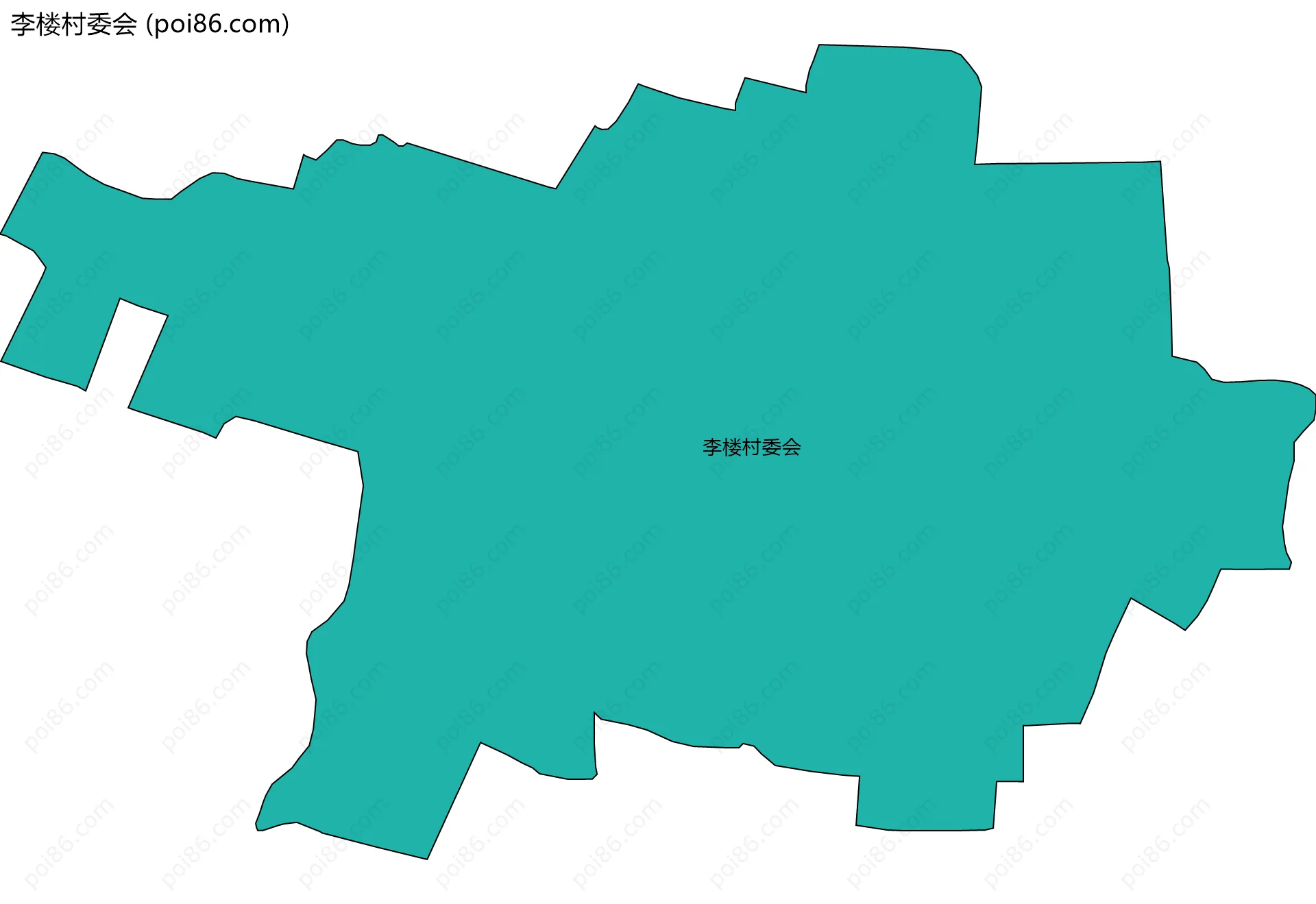 李楼村委会边界地图