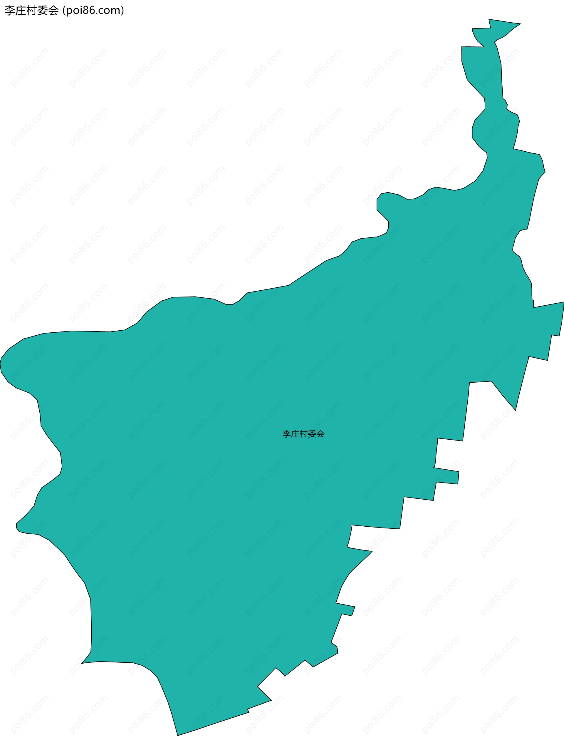 李庄村委会边界地图