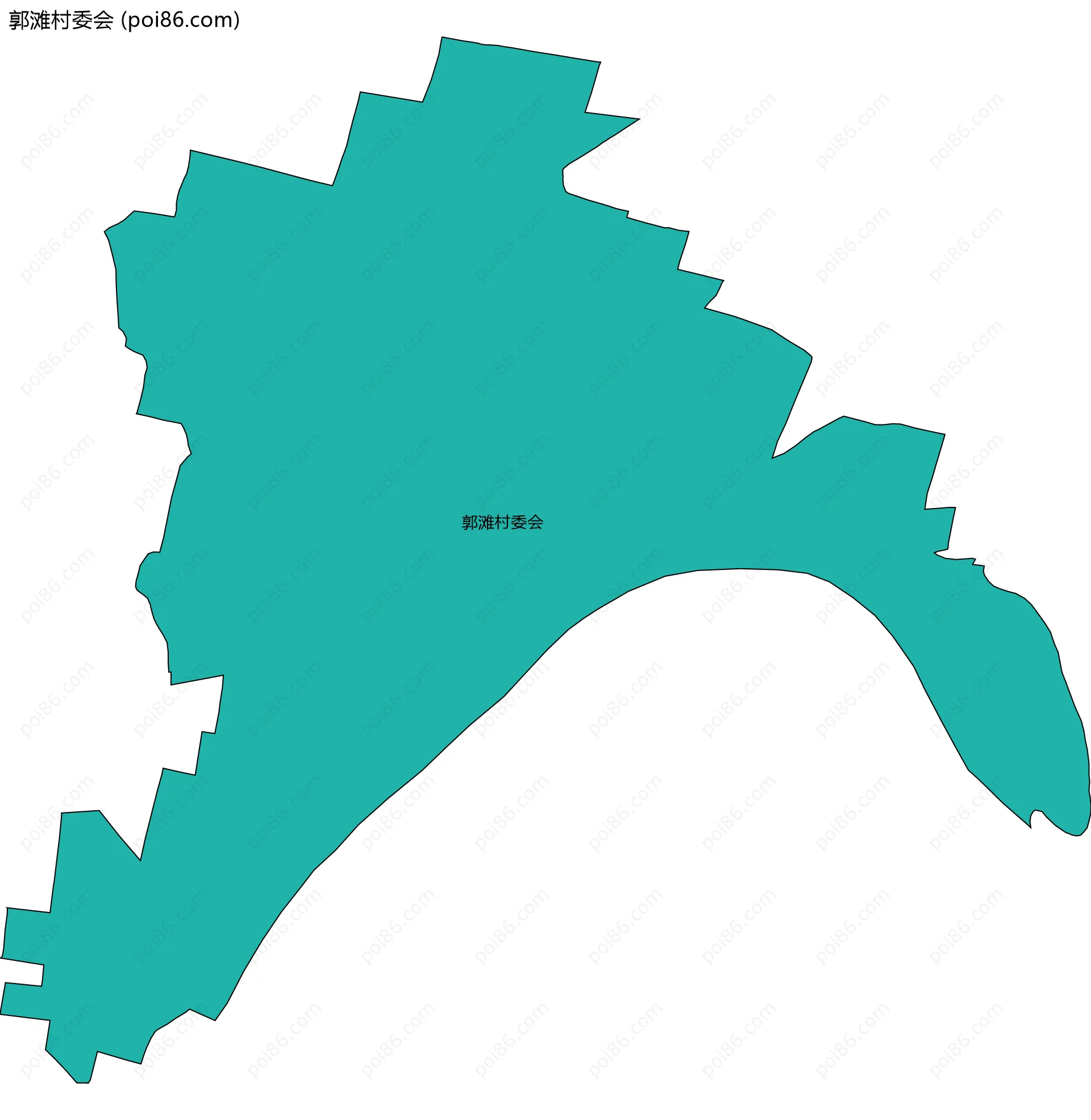 郭滩村委会边界地图