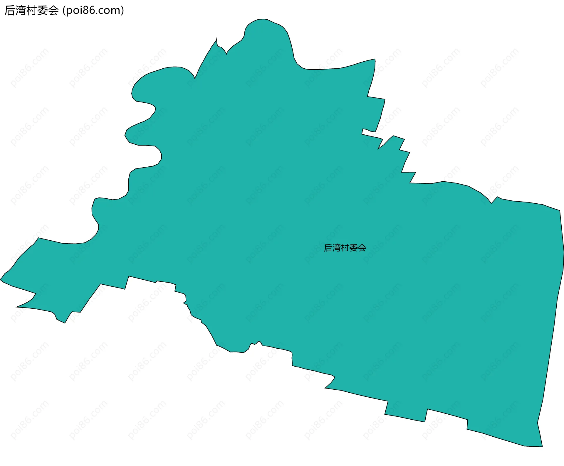 后湾村委会边界地图