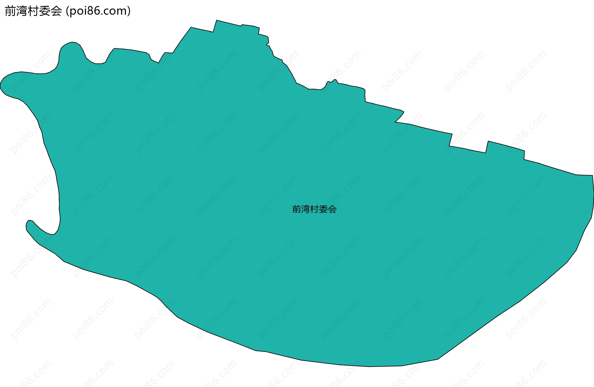 前湾村委会边界地图