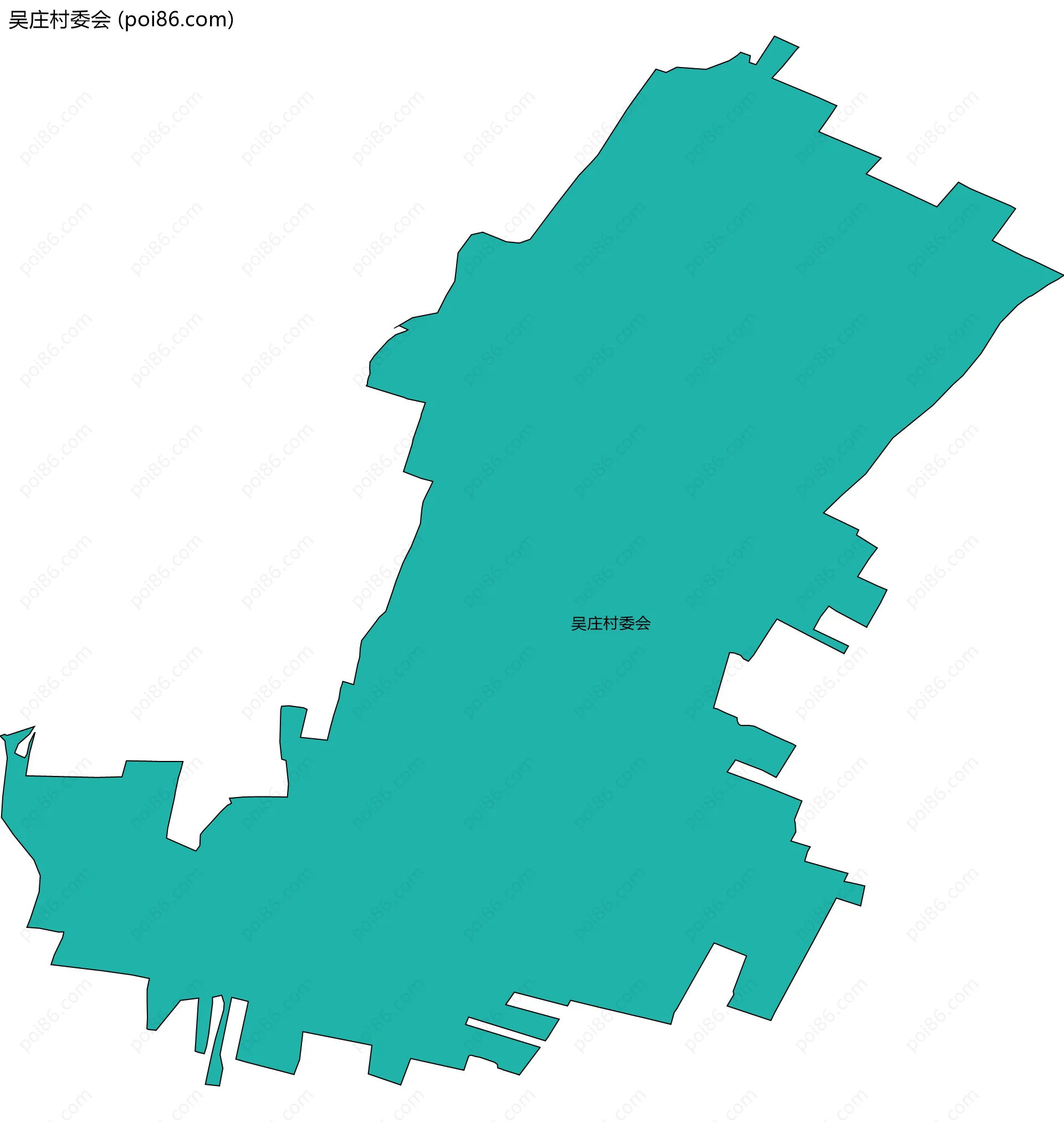 吴庄村委会边界地图