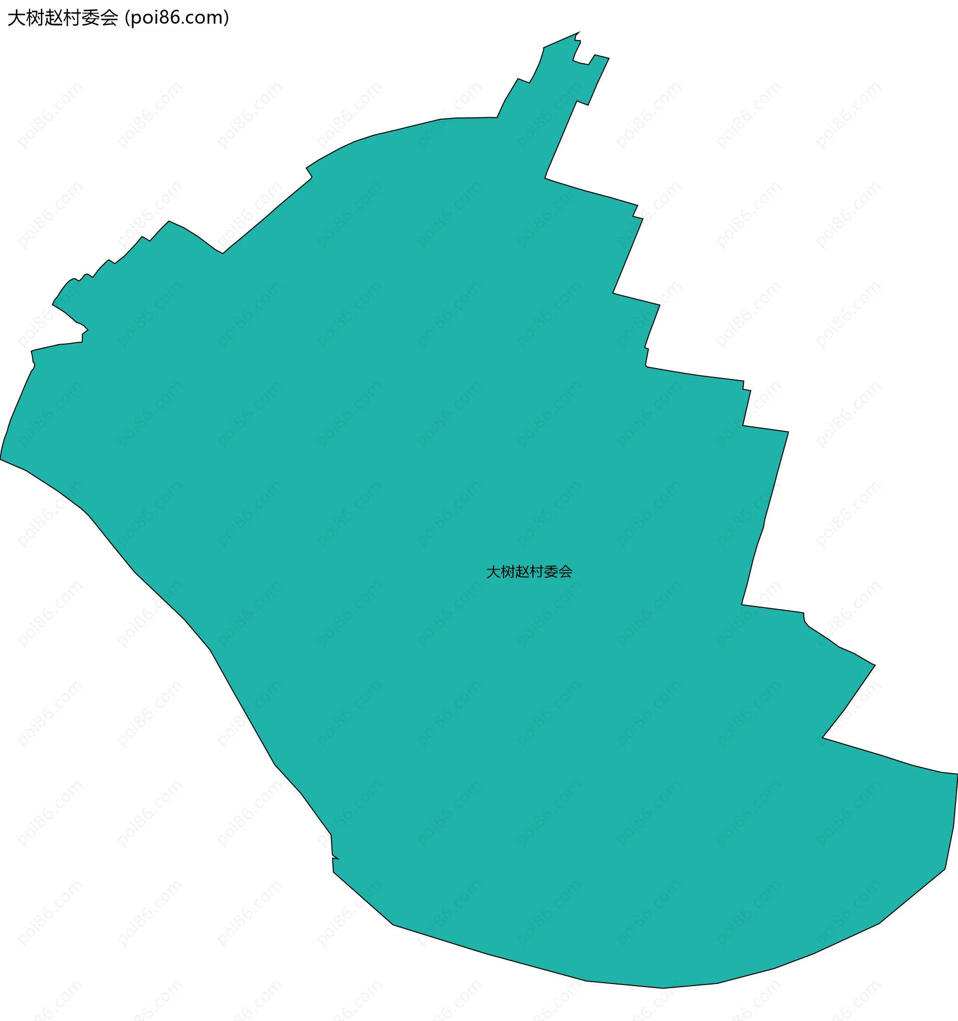 大树赵村委会边界地图