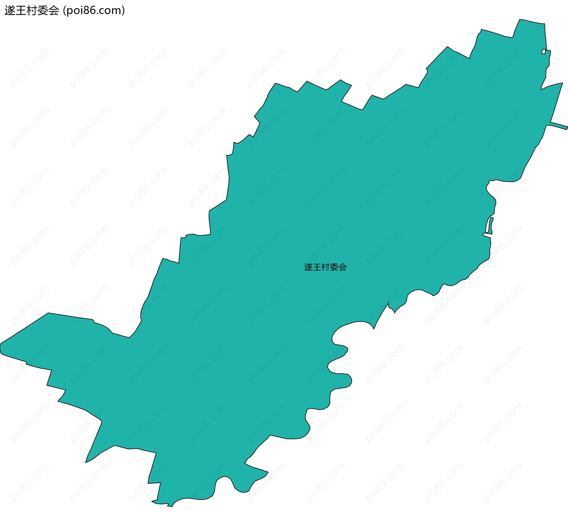 遂王村委会边界地图