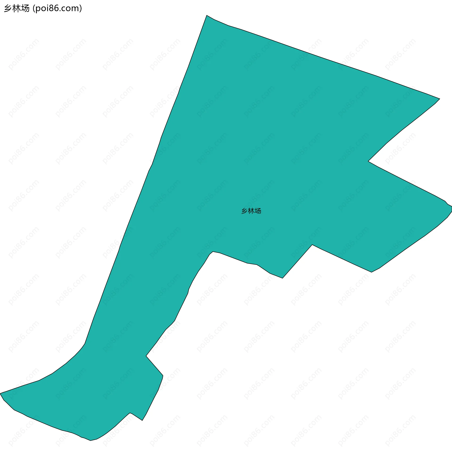 乡林场边界地图