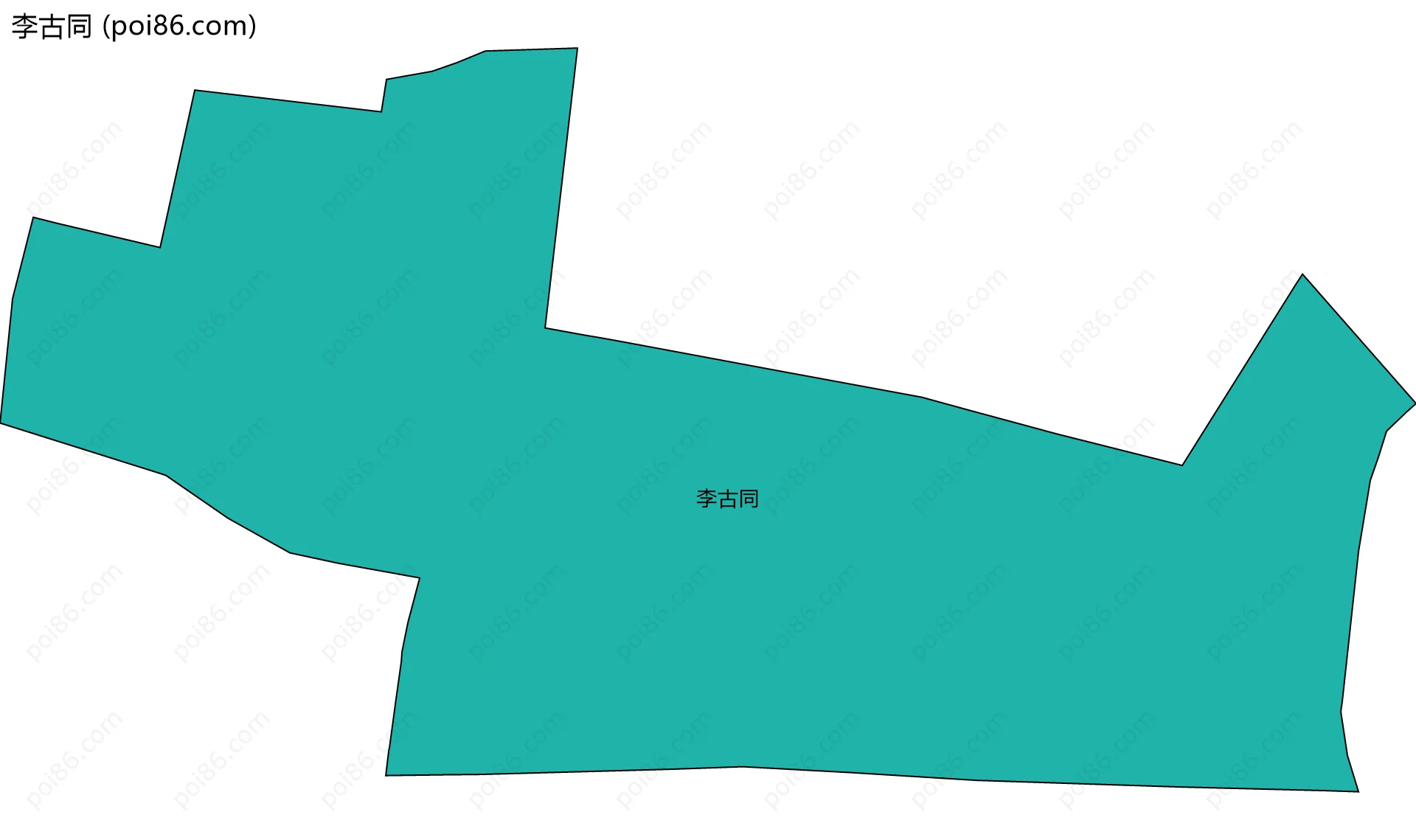 李古同边界地图