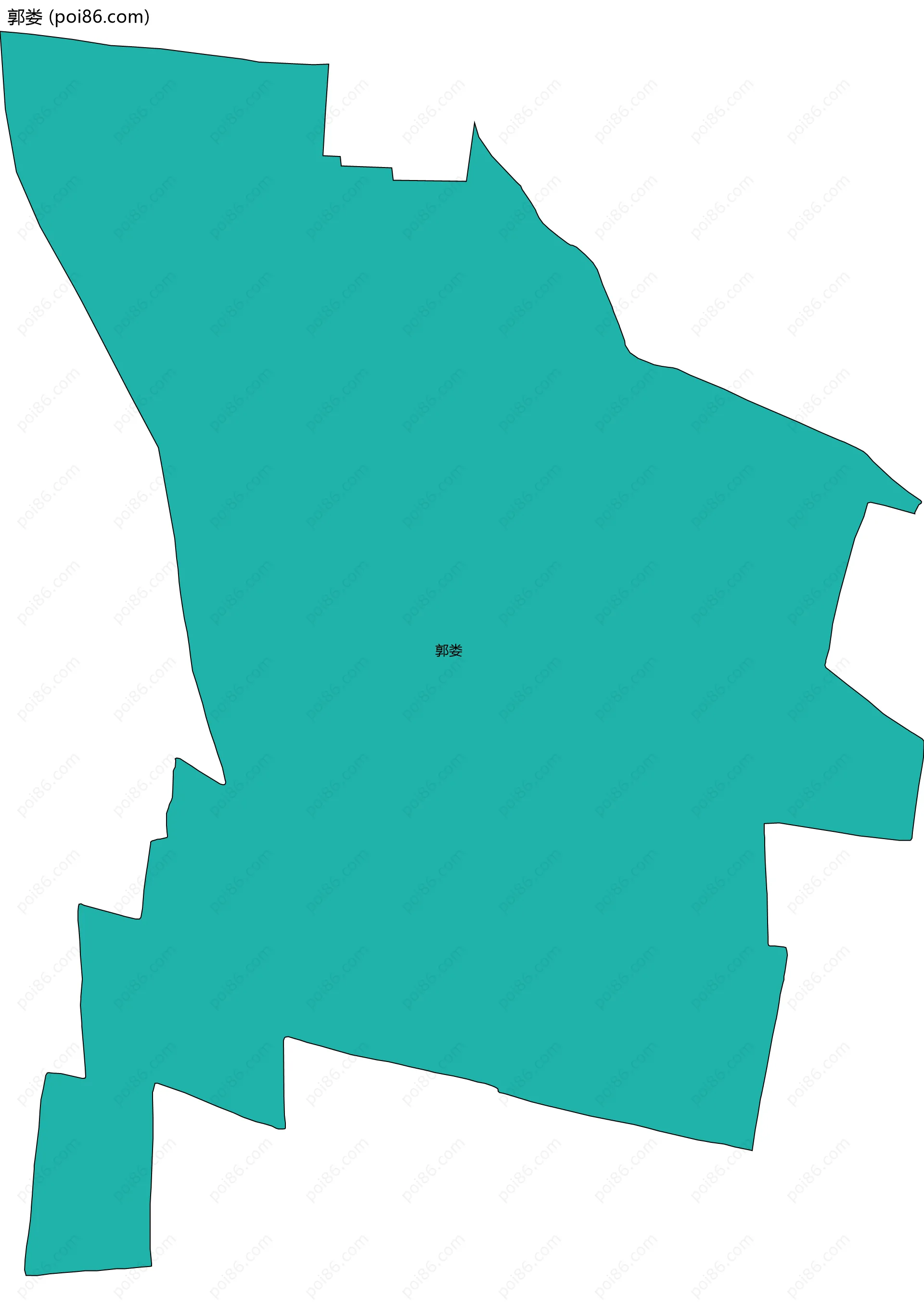 郭娄边界地图