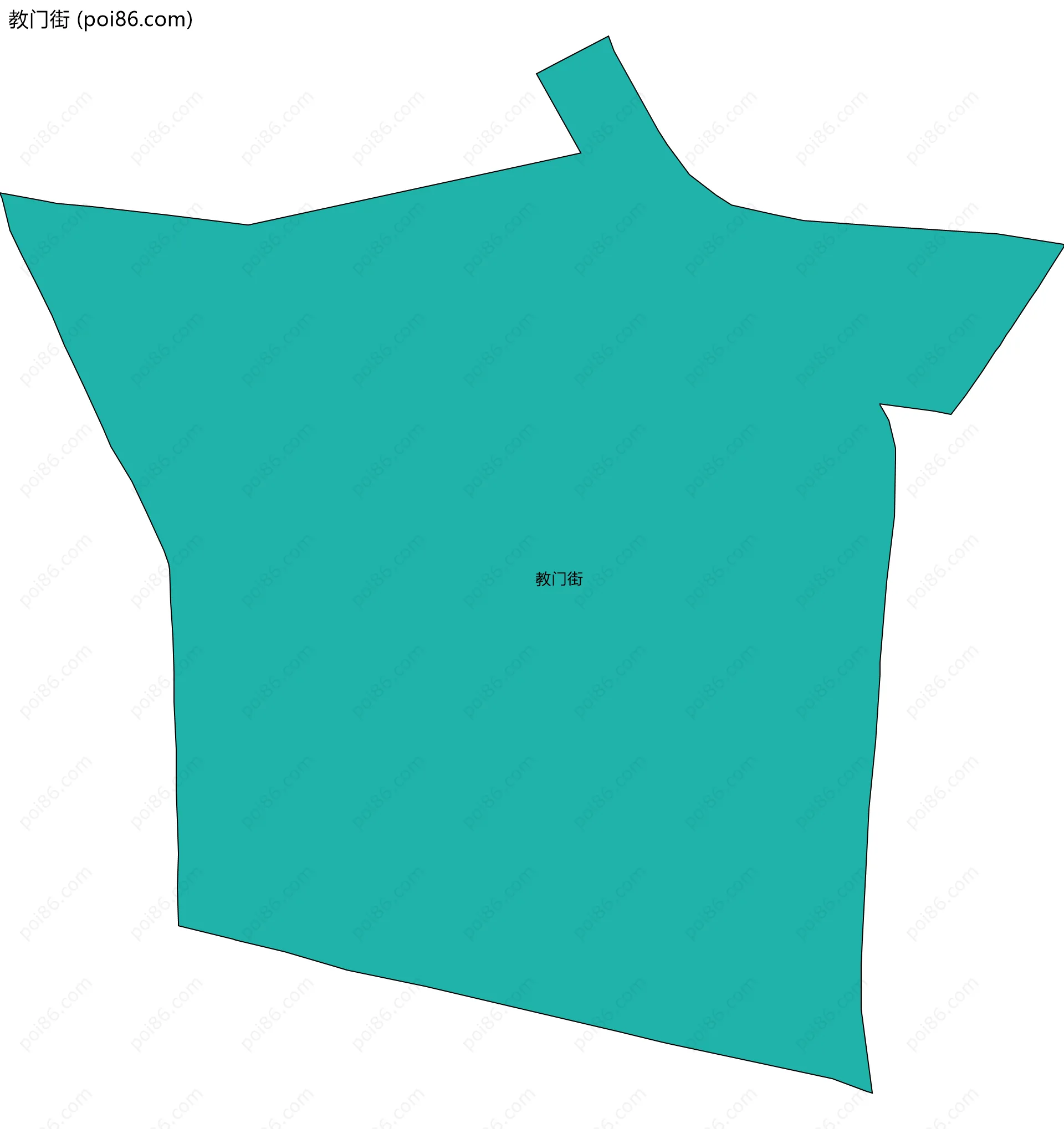 教门街边界地图