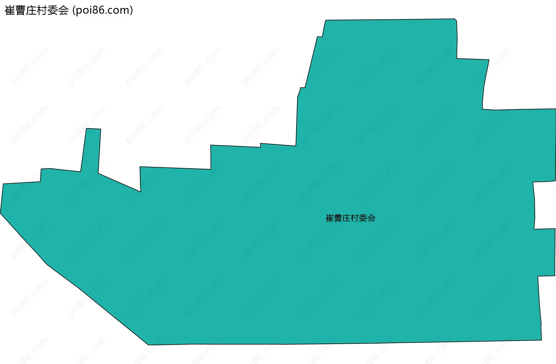 崔曹庄村委会边界地图