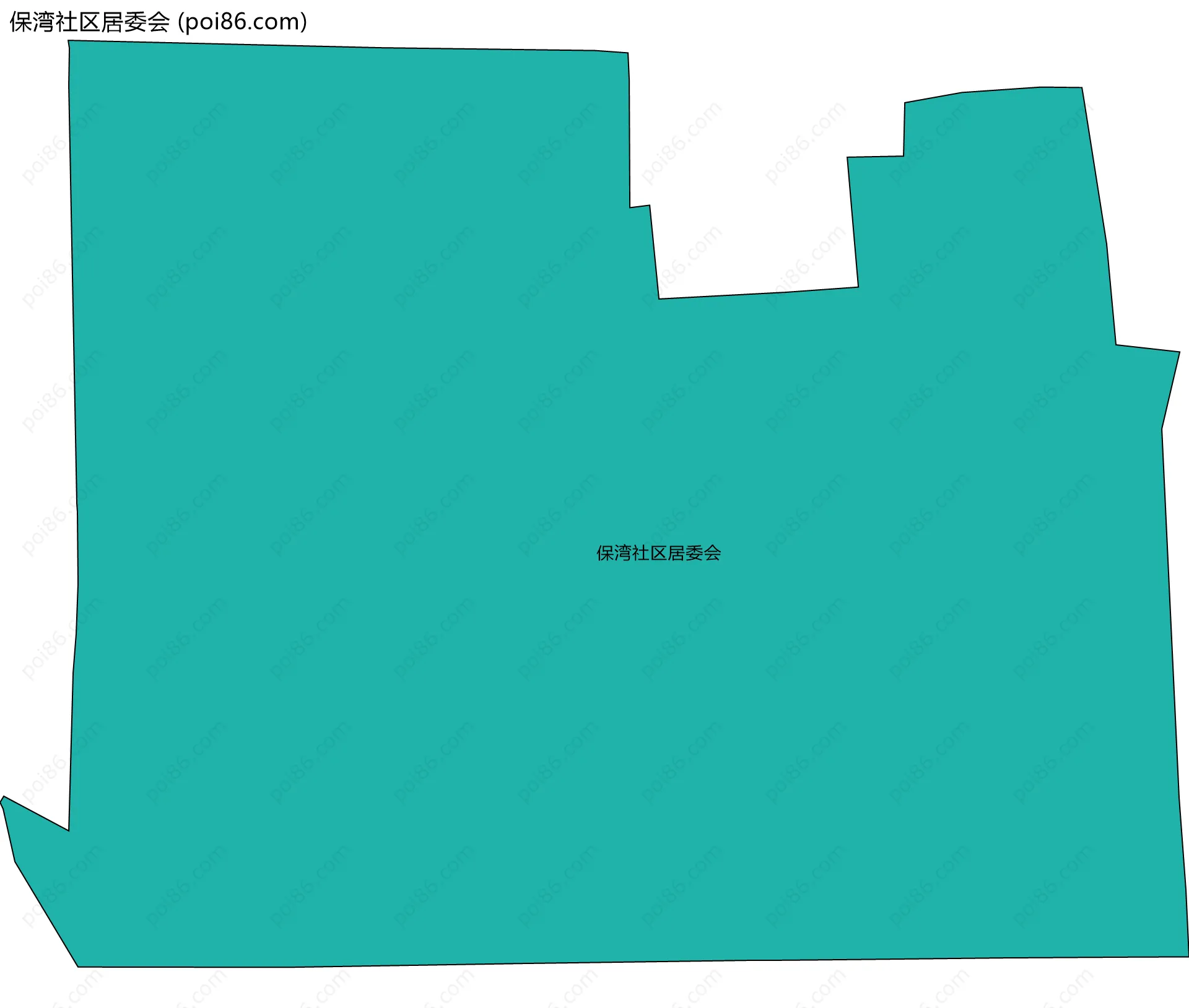 保湾社区居委会边界地图