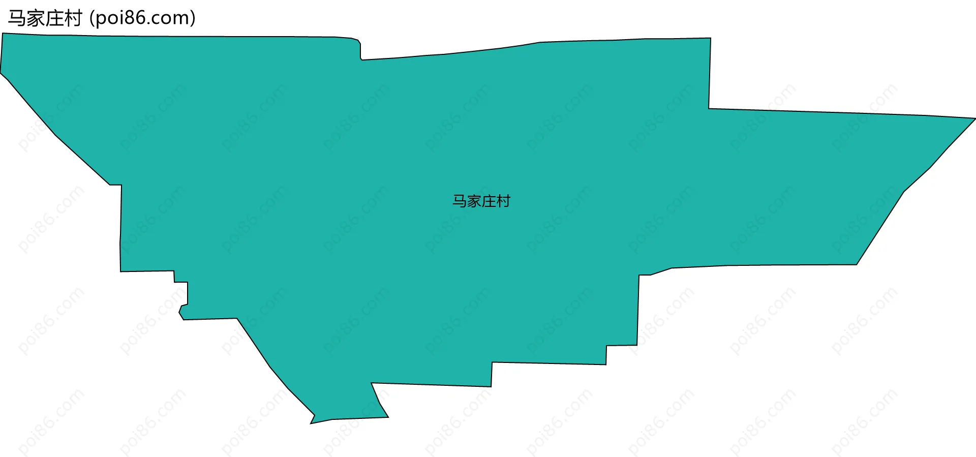 马家庄村边界地图