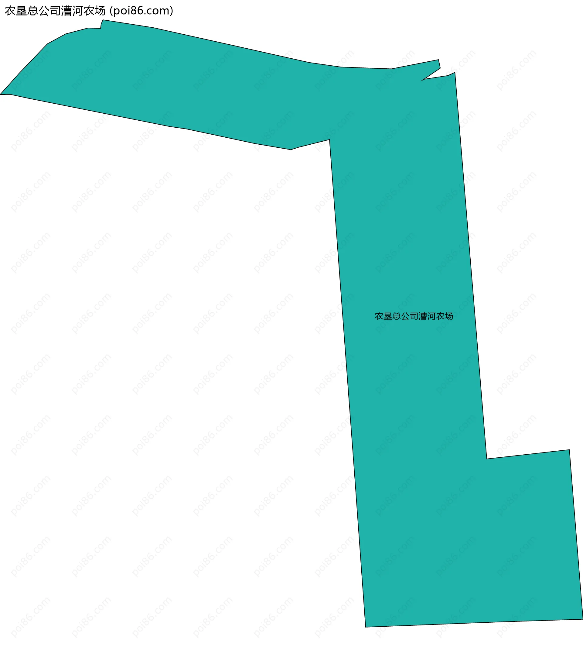 农垦总公司漕河农场边界地图