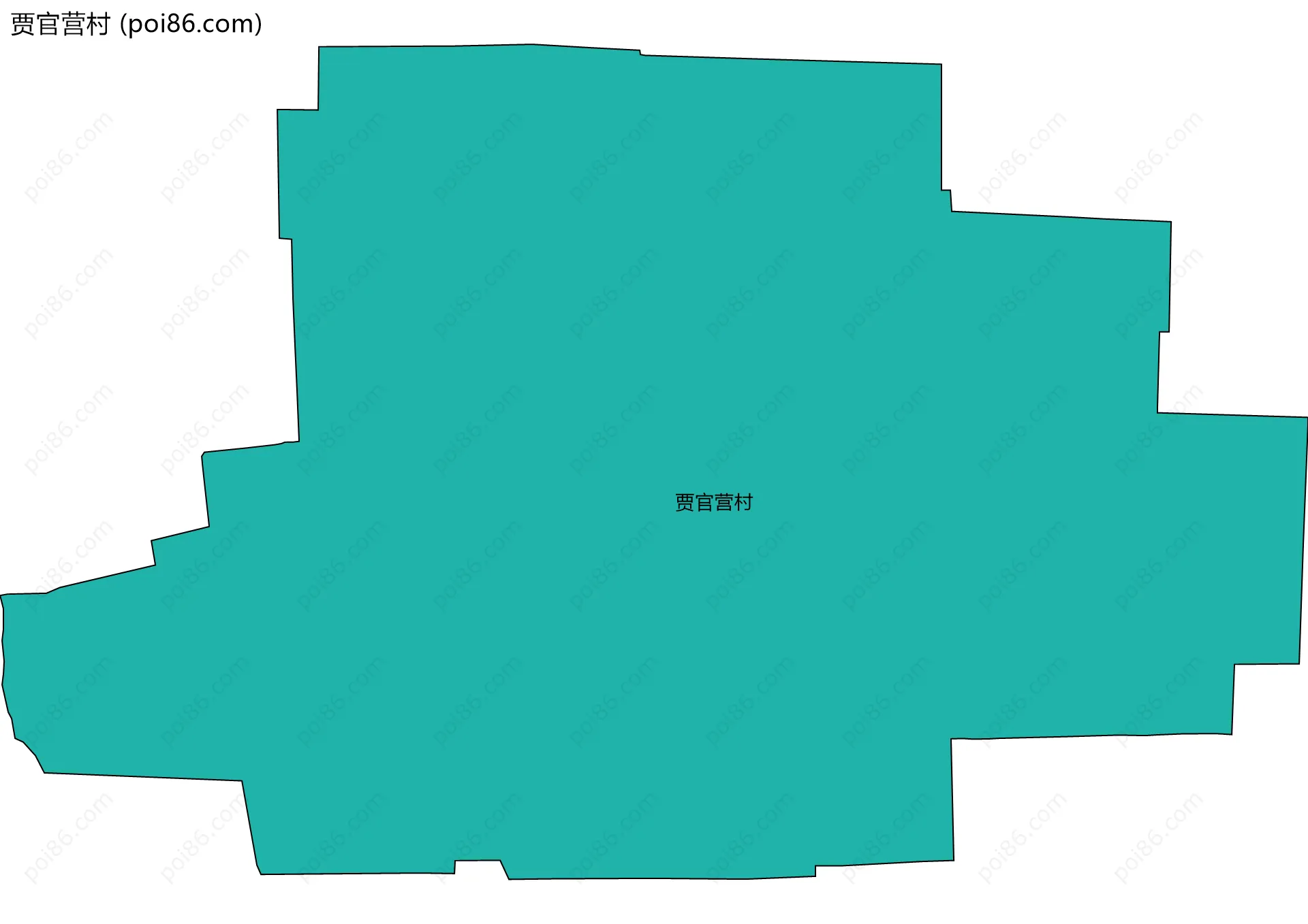 贾官营村边界地图