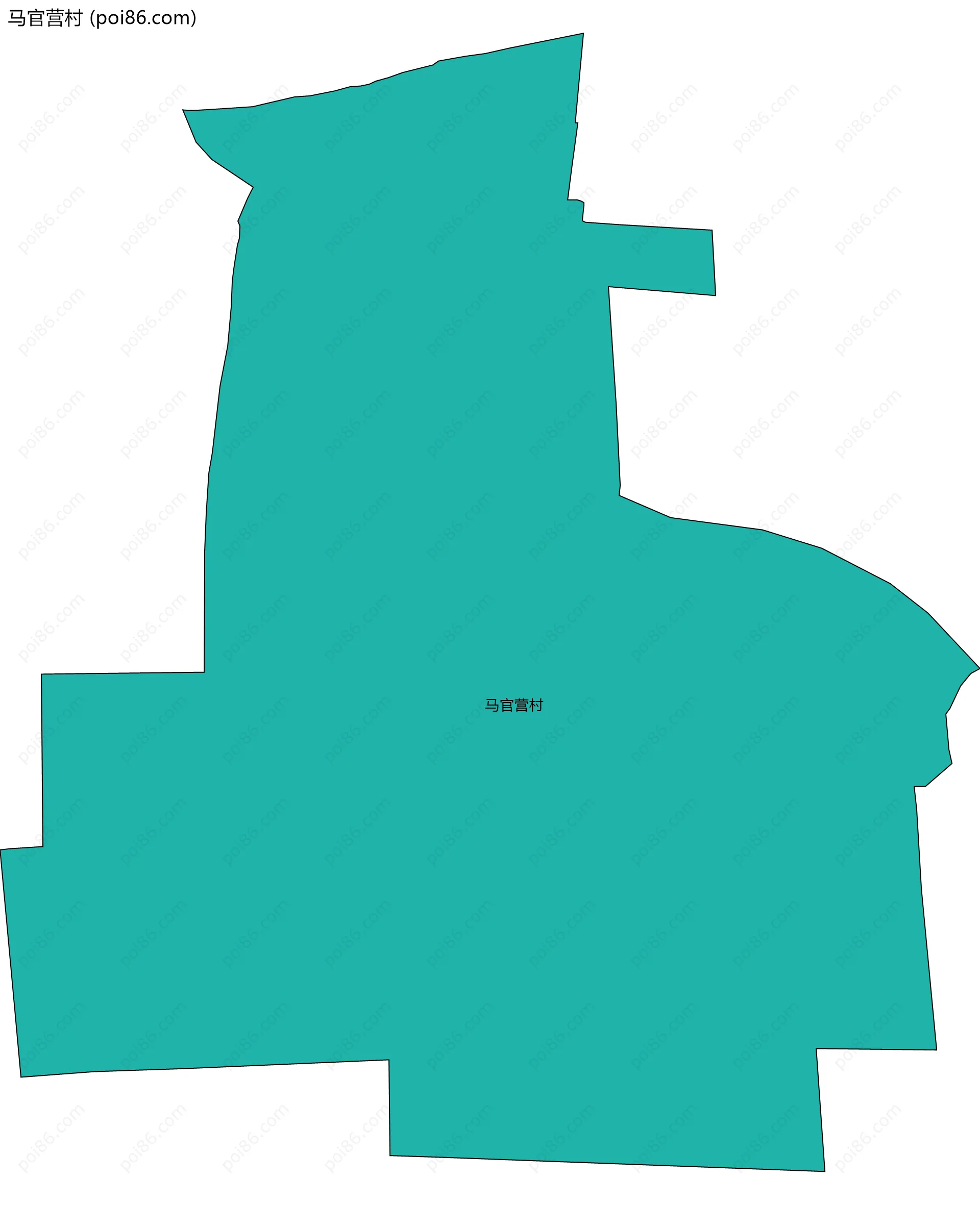 马官营村边界地图