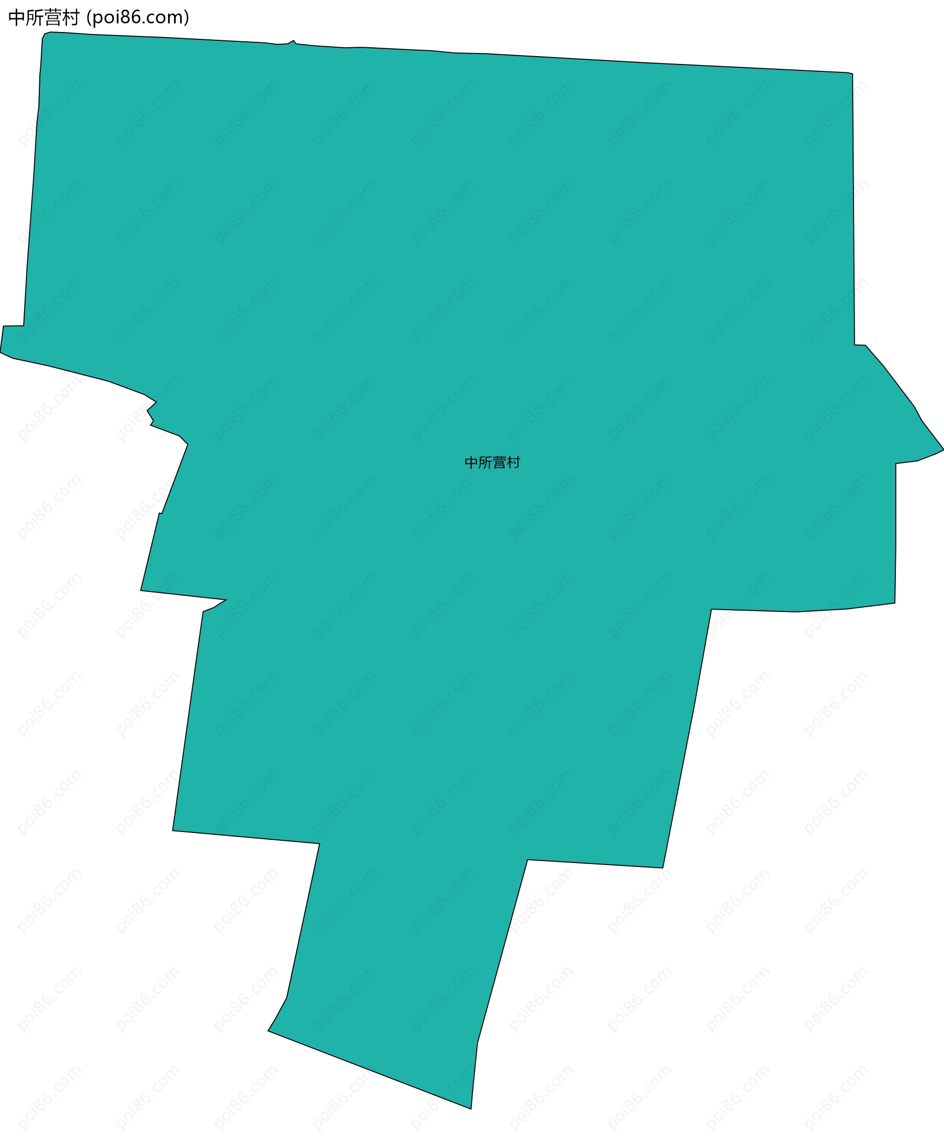 中所营村边界地图