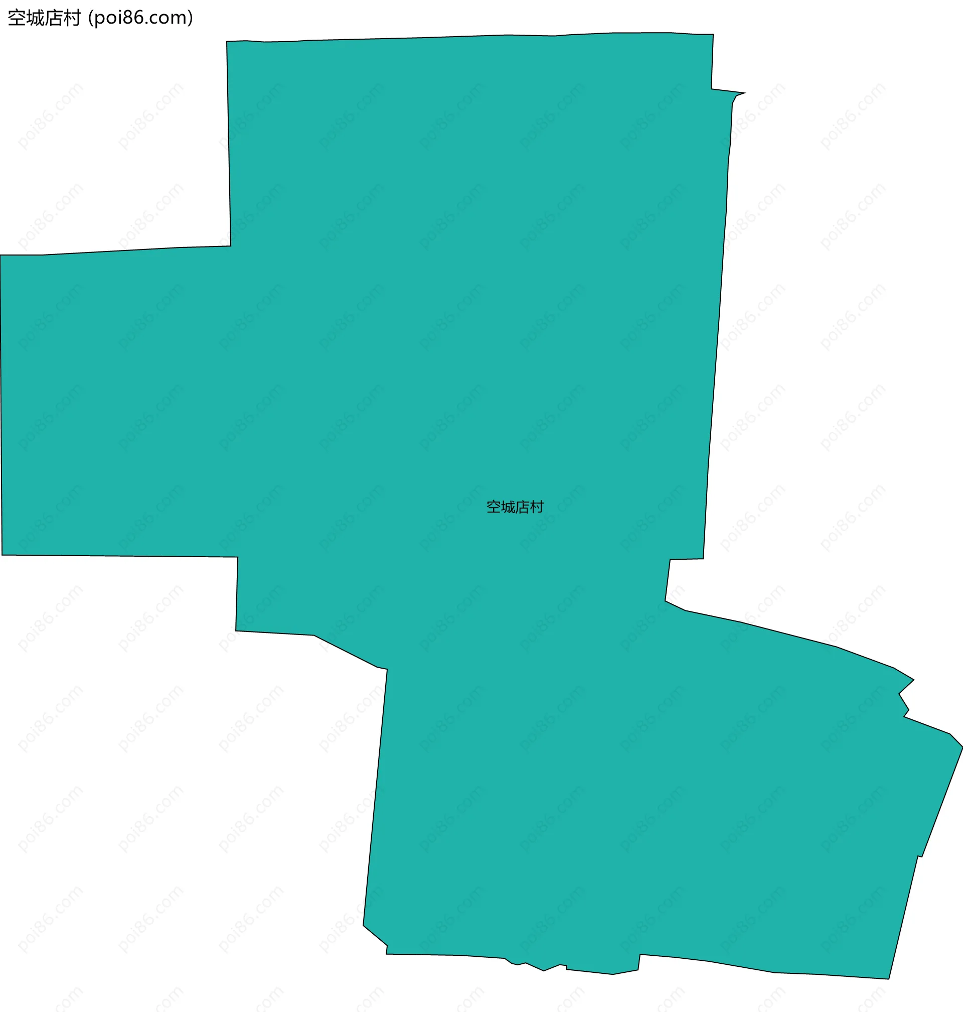 空城店村边界地图