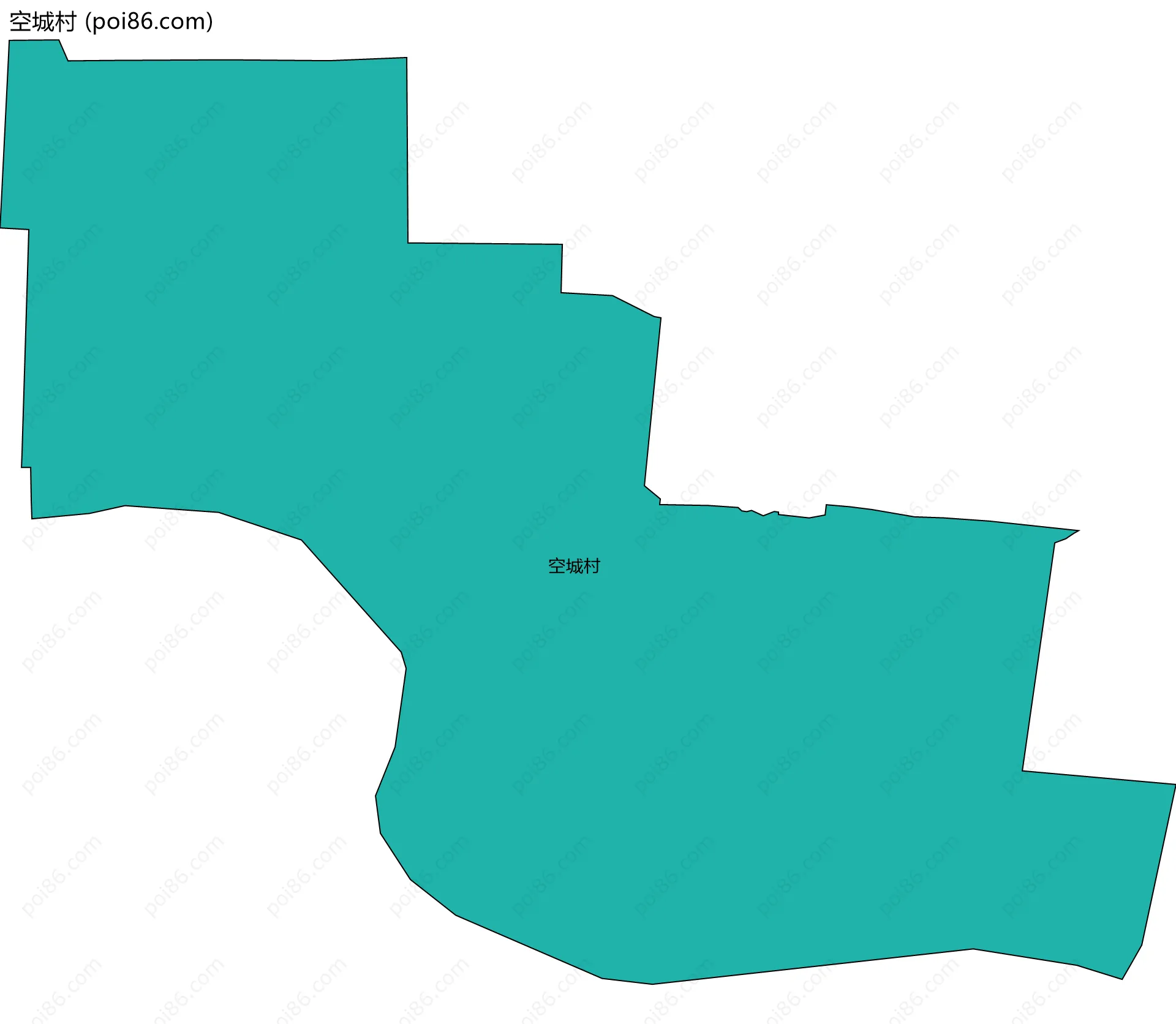 空城村边界地图