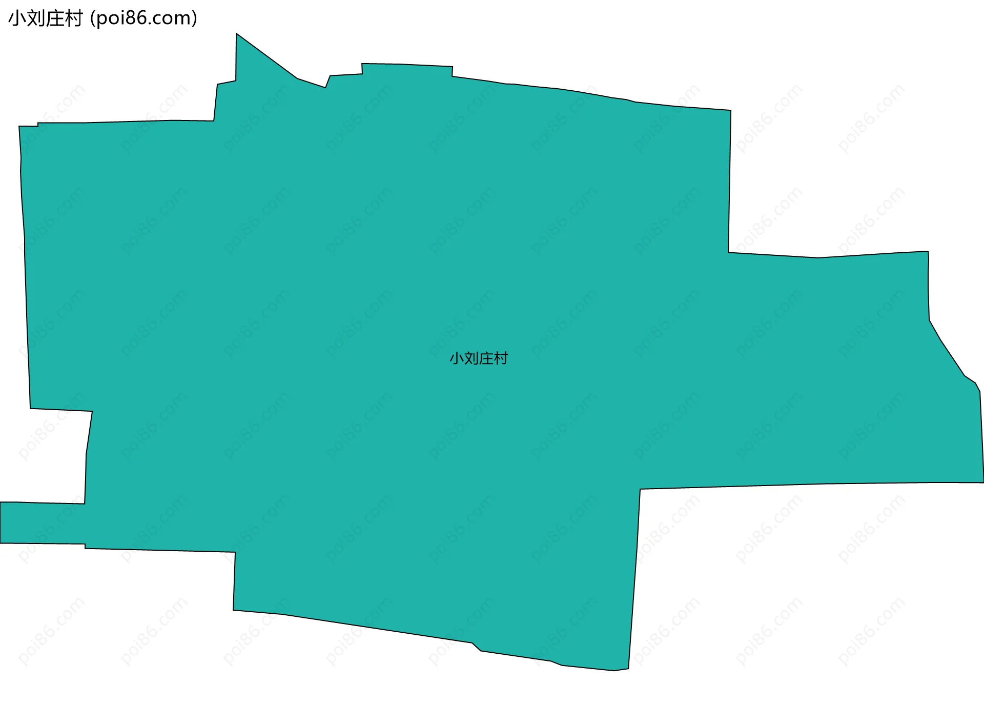 小刘庄村边界地图