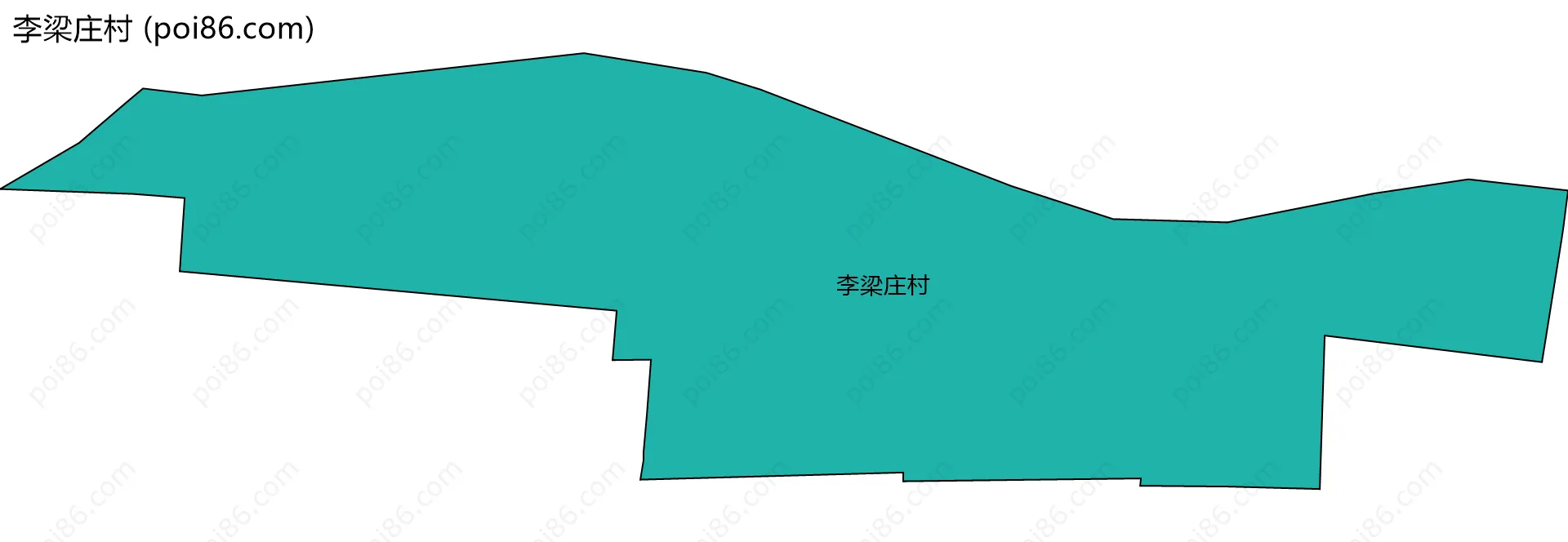 李梁庄村边界地图