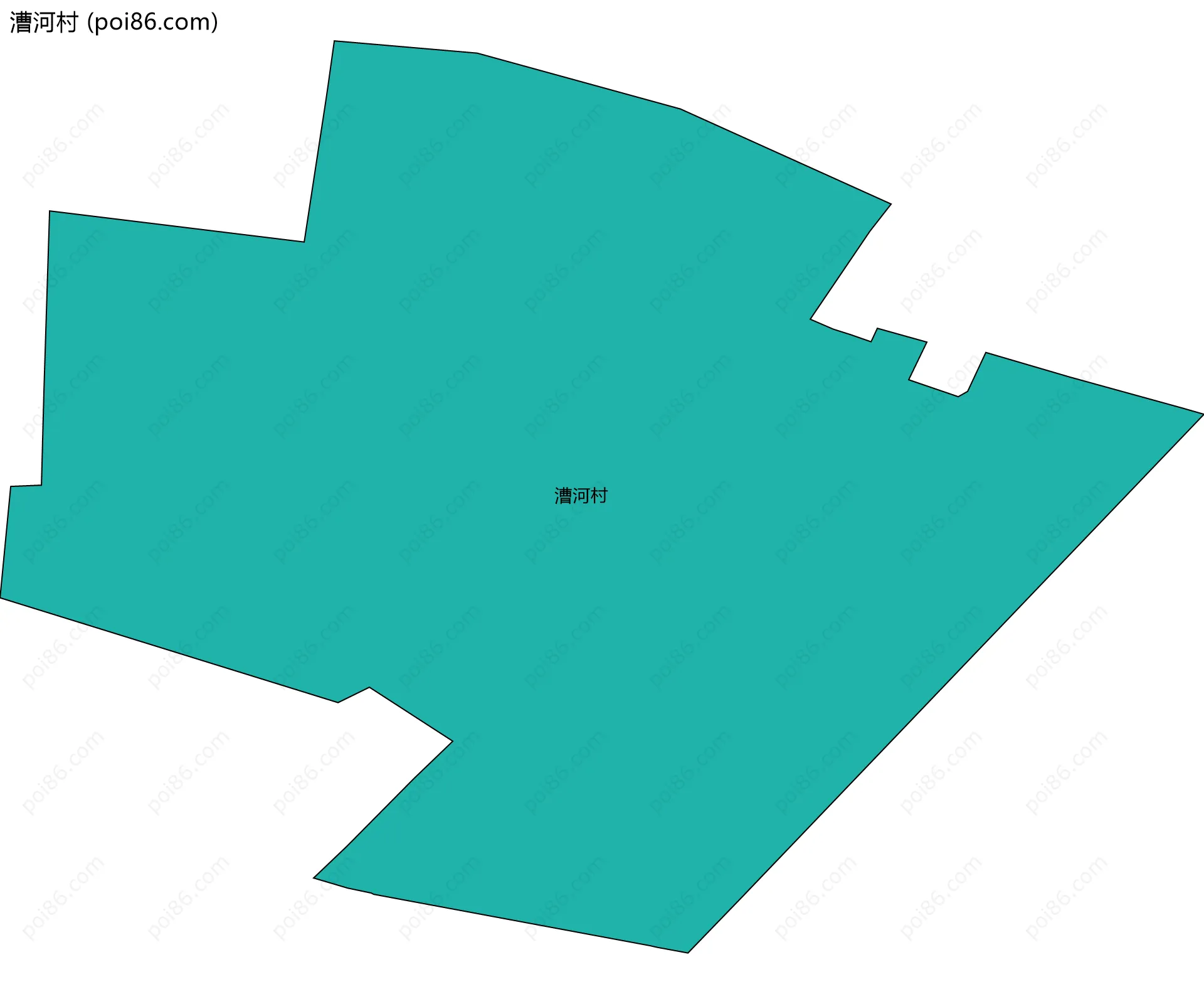 漕河村边界地图