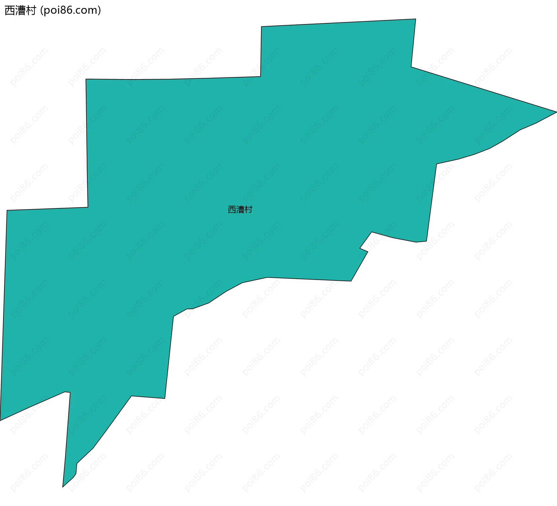 西漕村边界地图