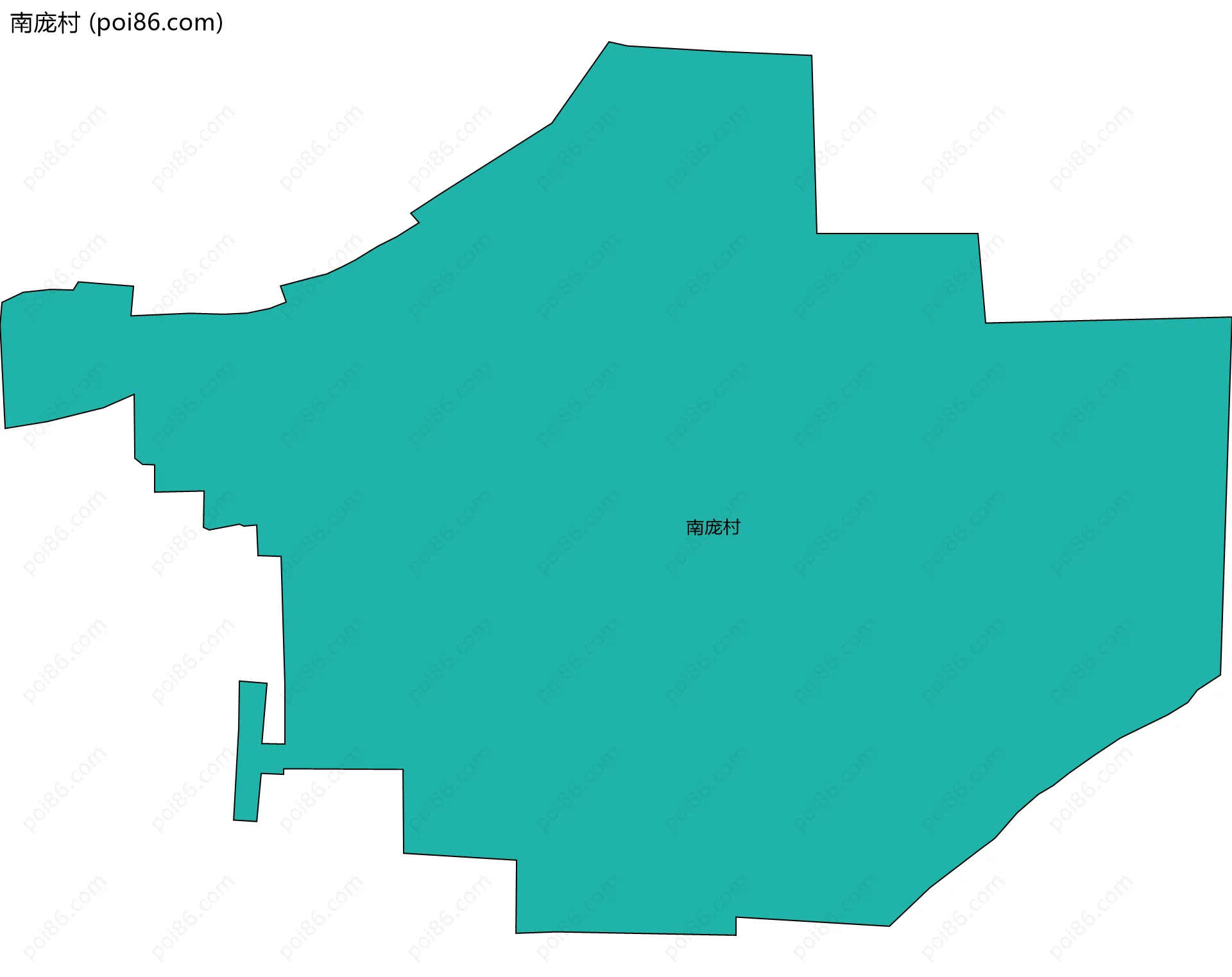 南庞村边界地图