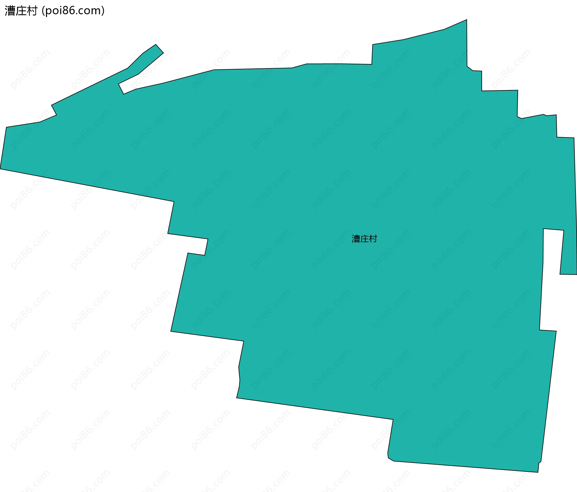 漕庄村边界地图