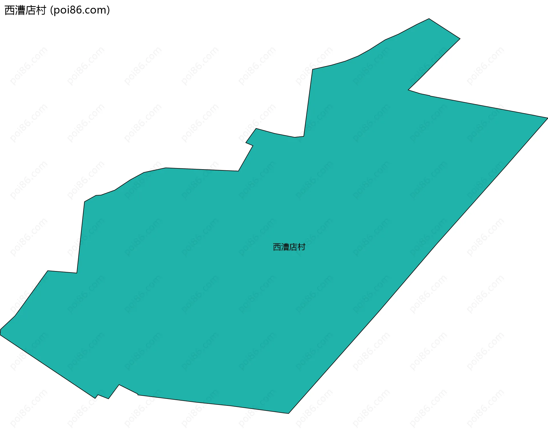 西漕店村边界地图