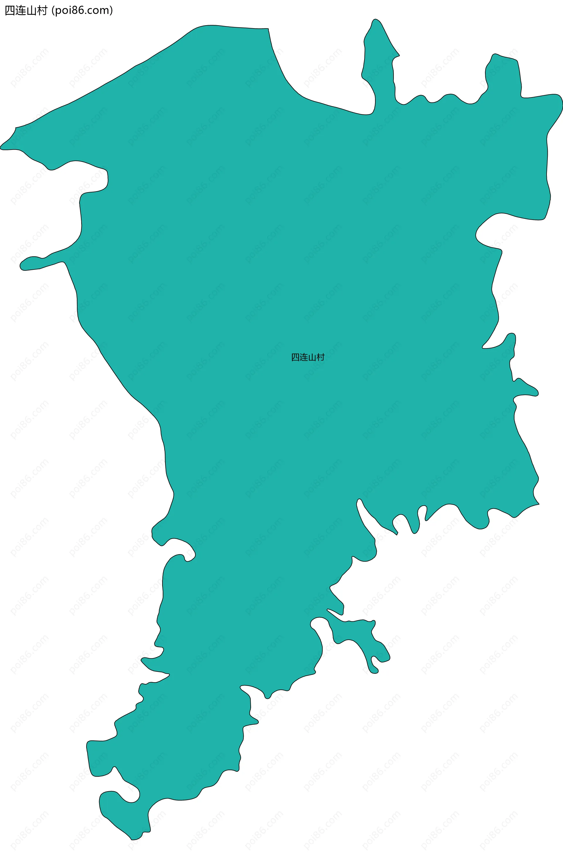四连山村边界地图