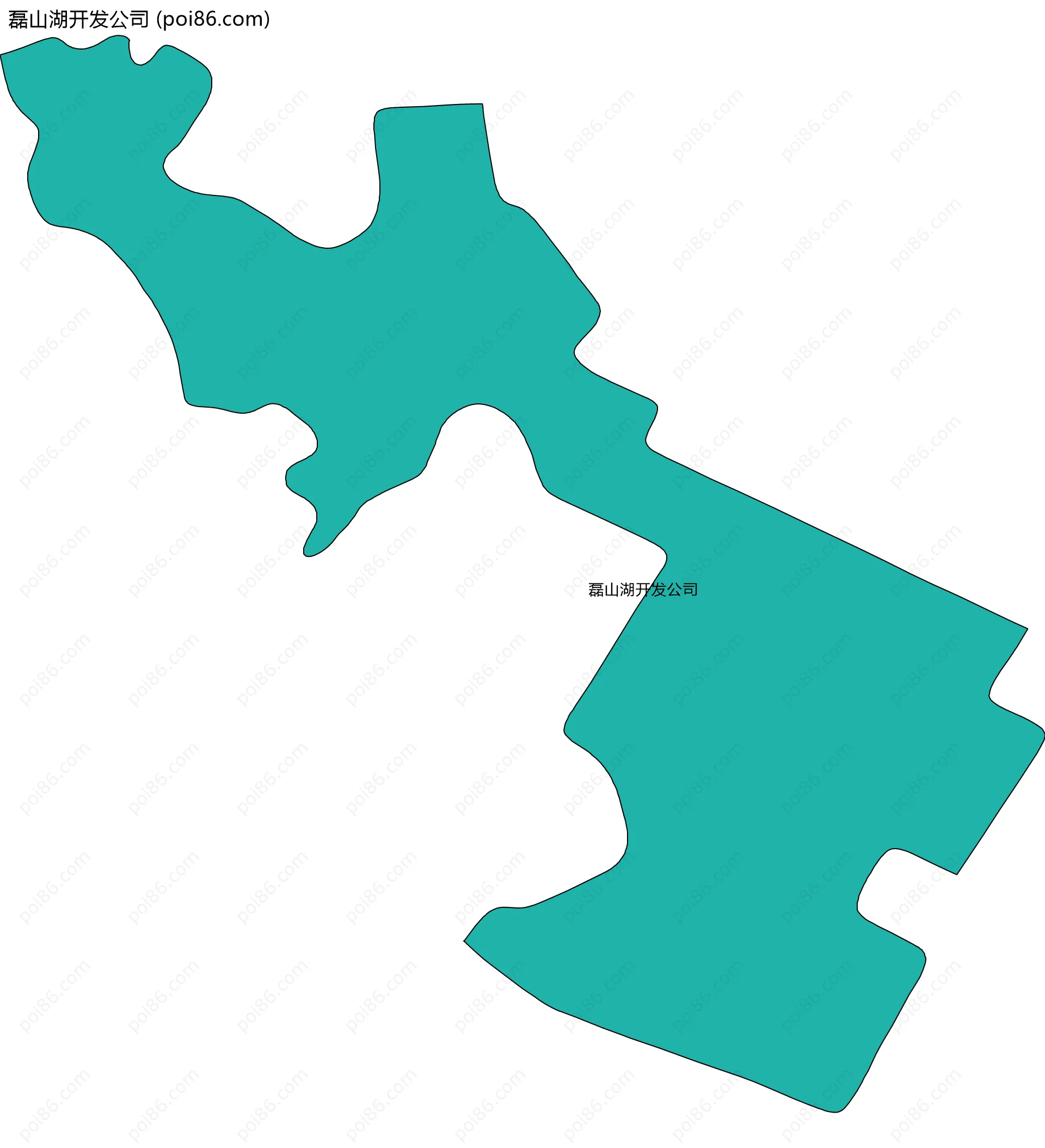 磊山湖开发公司边界地图