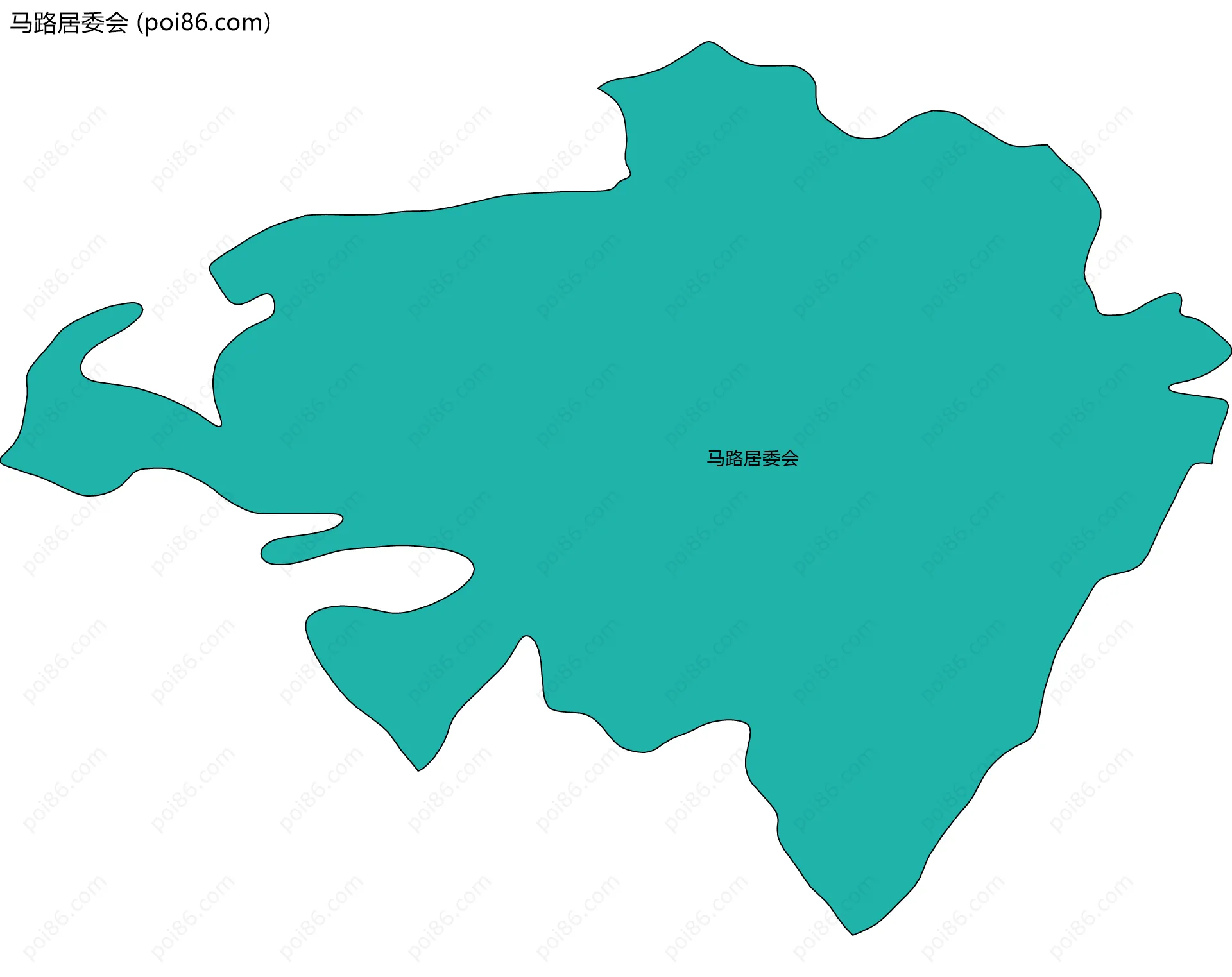 马路居委会边界地图