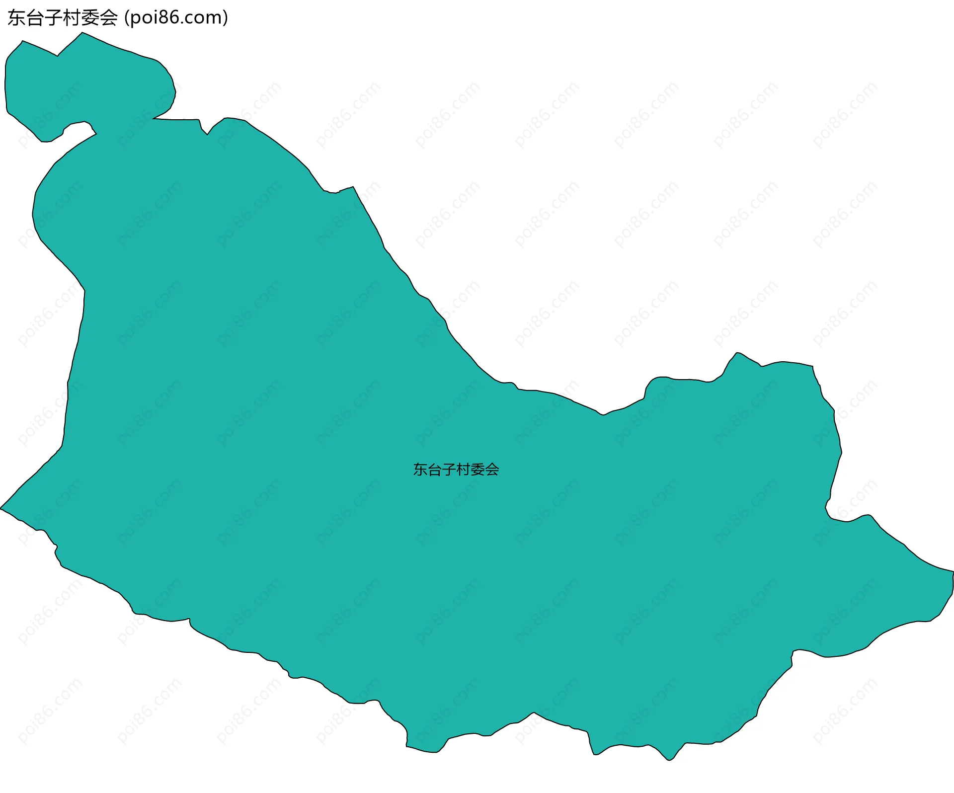 东台子村委会边界地图